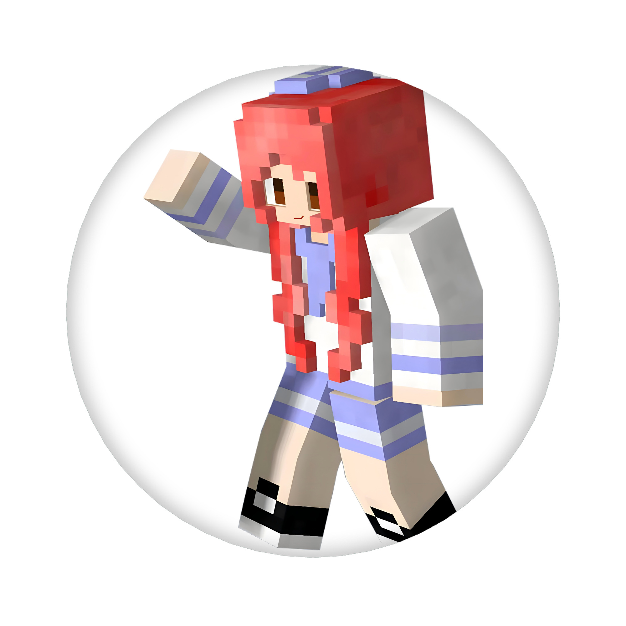 （画像用） マインクラフト ブロックの世界 Minecraft MC Block world 6cm 缶バッジ 複数セット