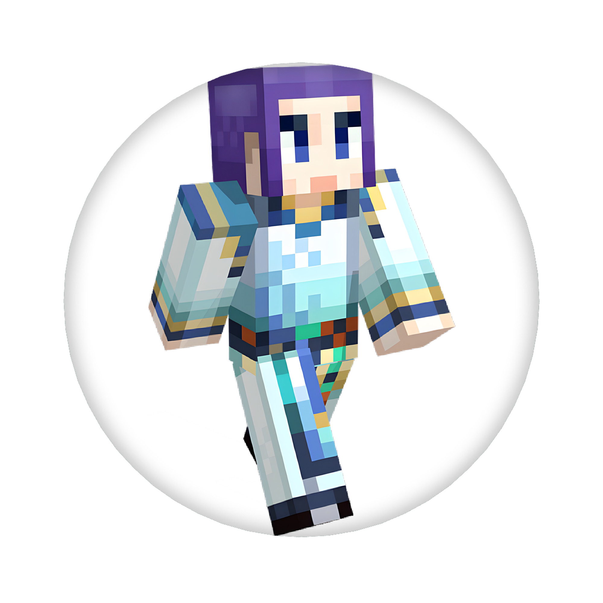 （画像用） マインクラフト ブロックの世界 Minecraft MC Block world 6cm 缶バッジ 複数セット
