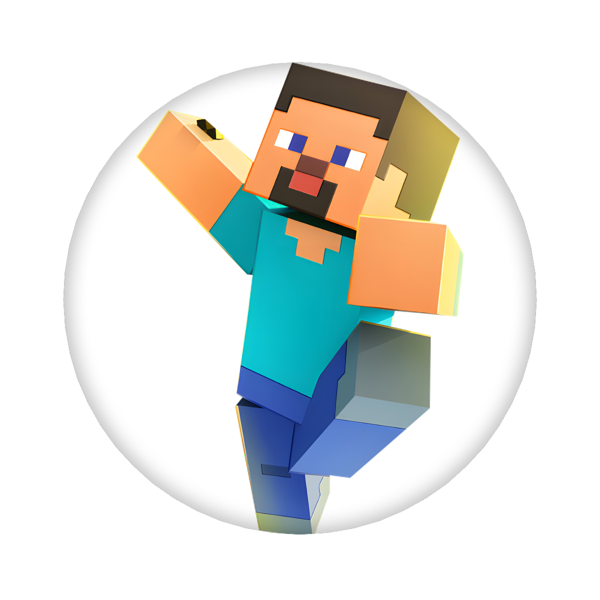 （画像用） マインクラフト ブロックの世界 Minecraft MC Block world 6cm 缶バッジ 複数セット