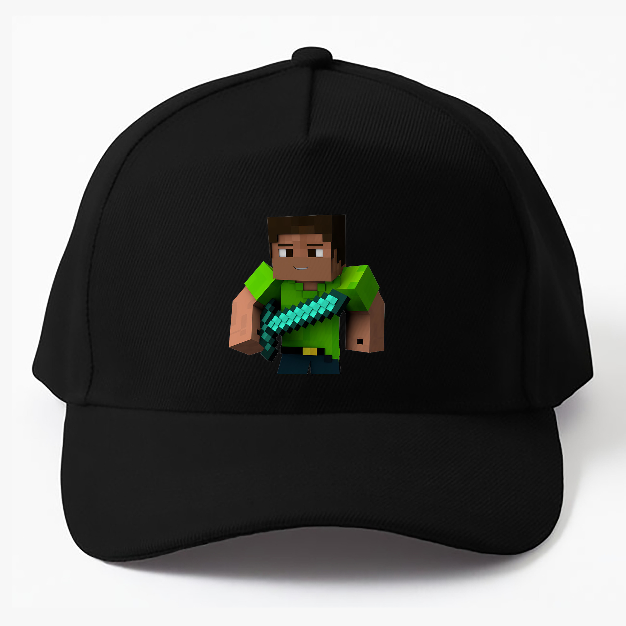 （画像用） マインクラフト ブロックの世界 Minecraft MC Block world ベースボールキャップ 綿100％ 男女兼用 帽子 スポーツ