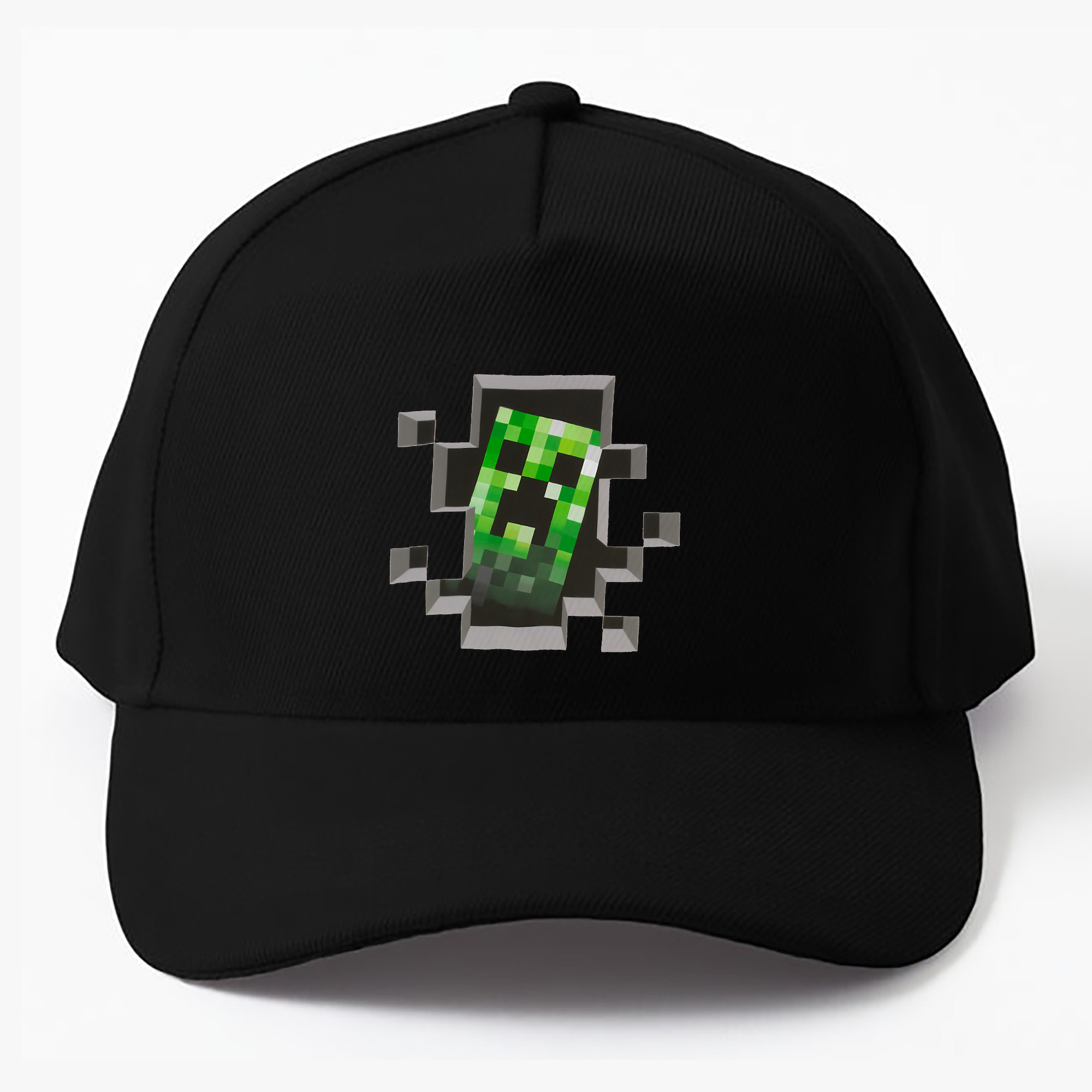 （画像用） マインクラフト ブロックの世界 Minecraft MC Block world ベースボールキャップ 綿100％ 男女兼用 帽子 スポーツ