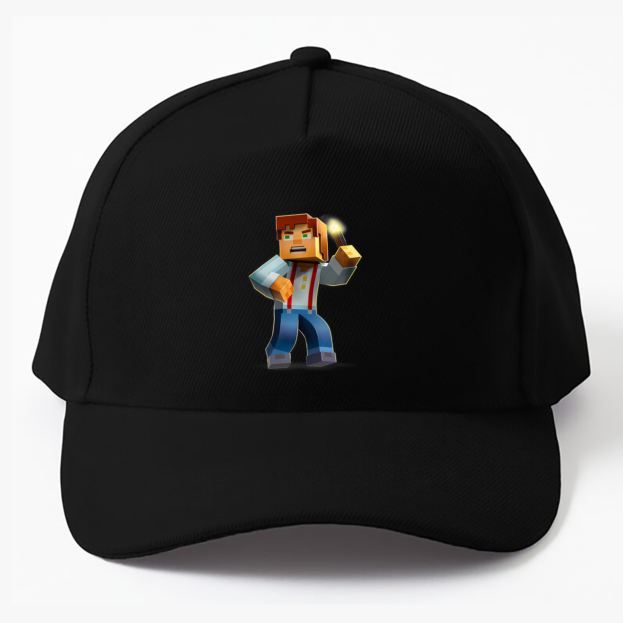 （画像用） マインクラフト ブロックの世界 Minecraft MC Block world ベースボールキャップ 綿100％ 男女兼用 帽子 スポーツ