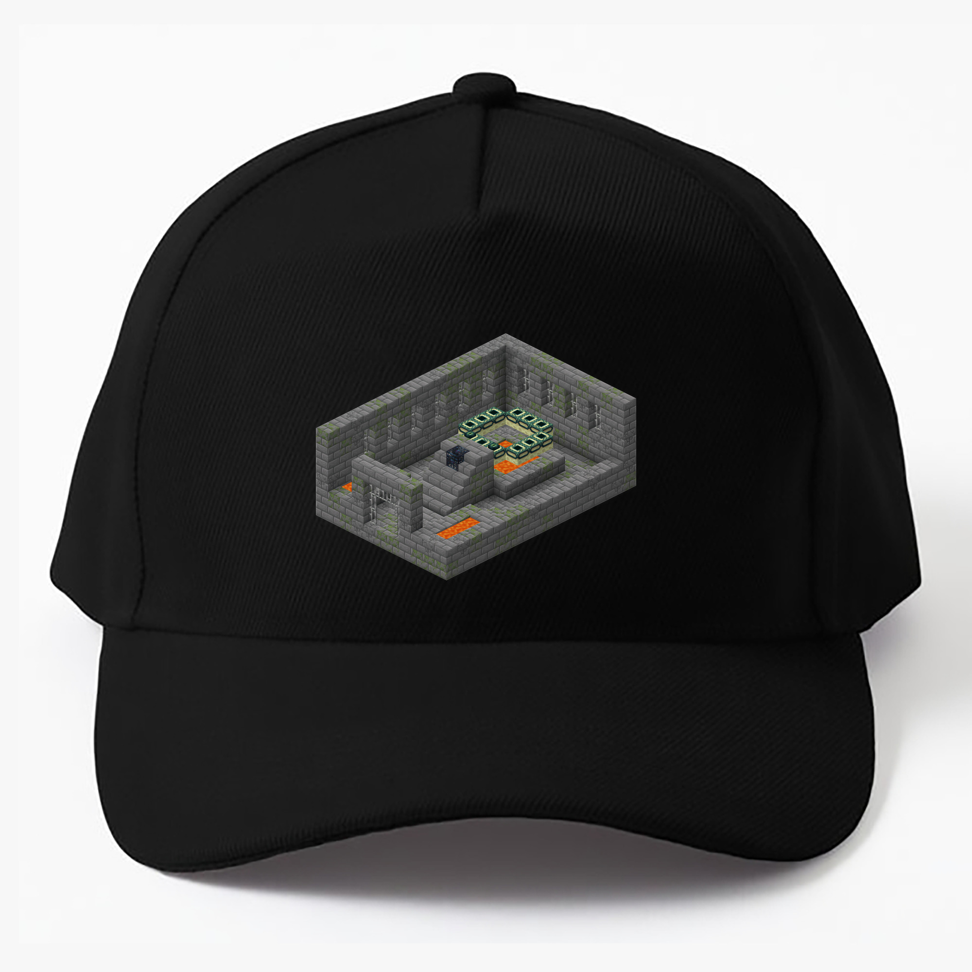 （画像用） マインクラフト ブロックの世界 Minecraft MC Block world ベースボールキャップ 綿100％ 男女兼用 帽子 スポーツ