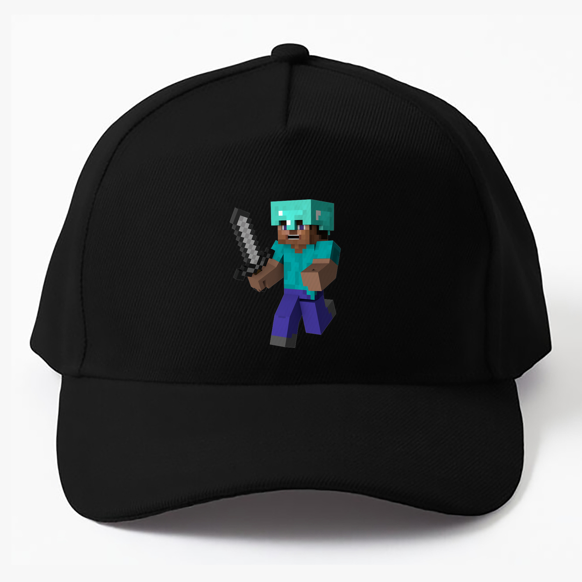 （画像用） マインクラフト ブロックの世界 Minecraft MC Block world ベースボールキャップ 綿100％ 男女兼用 帽子 スポーツ