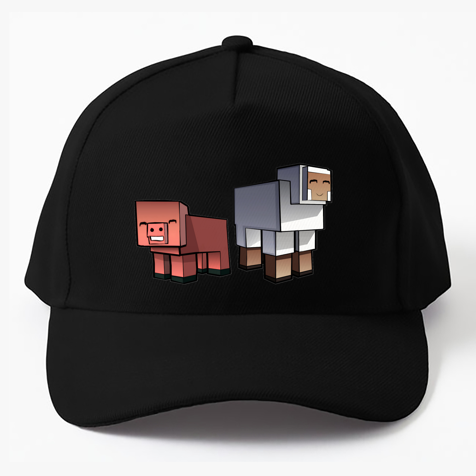 （画像用） マインクラフト ブロックの世界 Minecraft MC Block world ベースボールキャップ 綿100％ 男女兼用 帽子 スポーツ