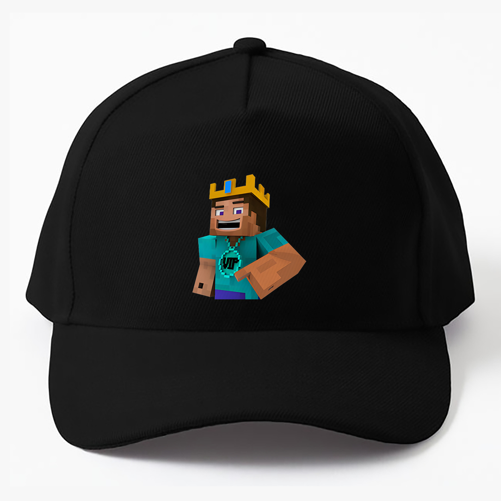 （画像用） マインクラフト ブロックの世界 Minecraft MC Block world ベースボールキャップ 綿100％ 男女兼用 帽子 スポーツ