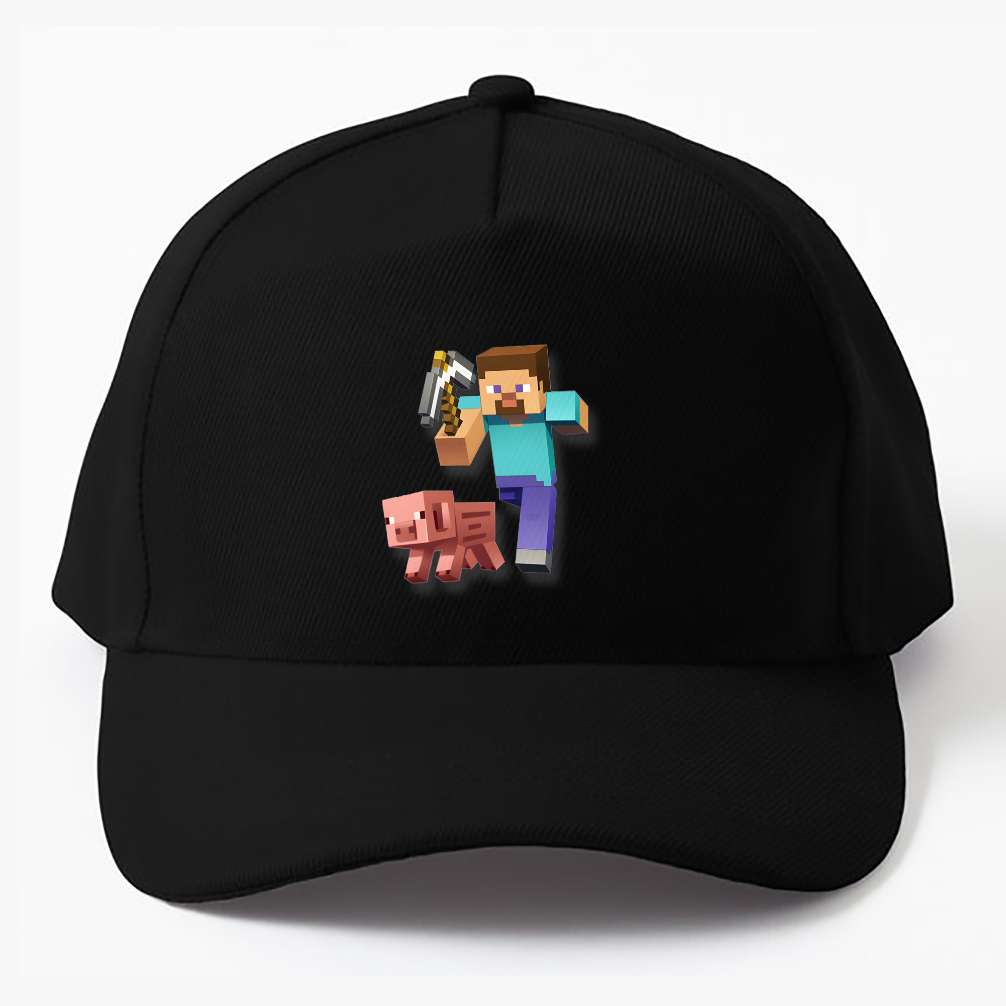 （画像用） マインクラフト ブロックの世界 Minecraft MC Block world ベースボールキャップ 綿100％ 男女兼用 帽子 スポーツ