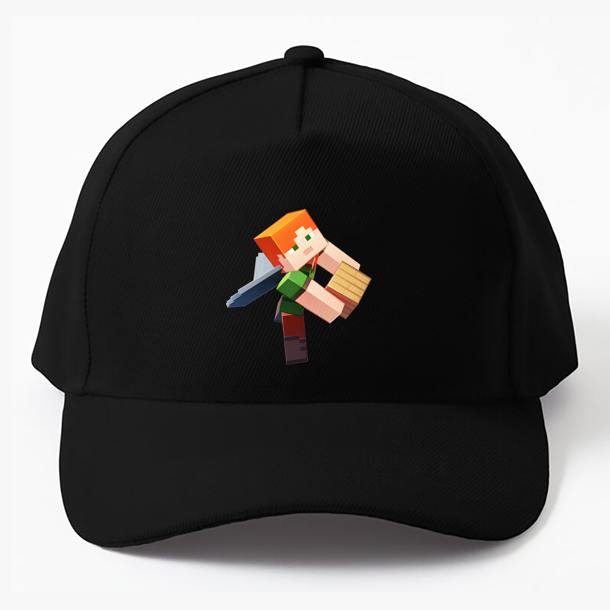 （画像用） マインクラフト ブロックの世界 Minecraft MC Block world ベースボールキャップ 綿100％ 男女兼用 帽子 スポーツ