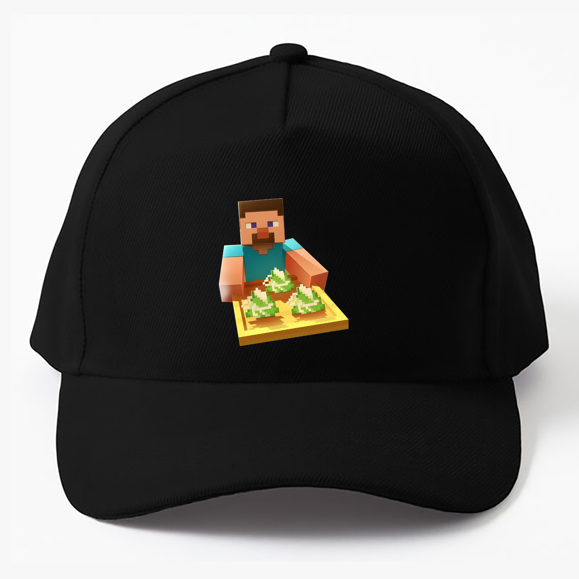 （画像用） マインクラフト ブロックの世界 Minecraft MC Block world ベースボールキャップ 綿100％ 男女兼用 帽子 スポーツ