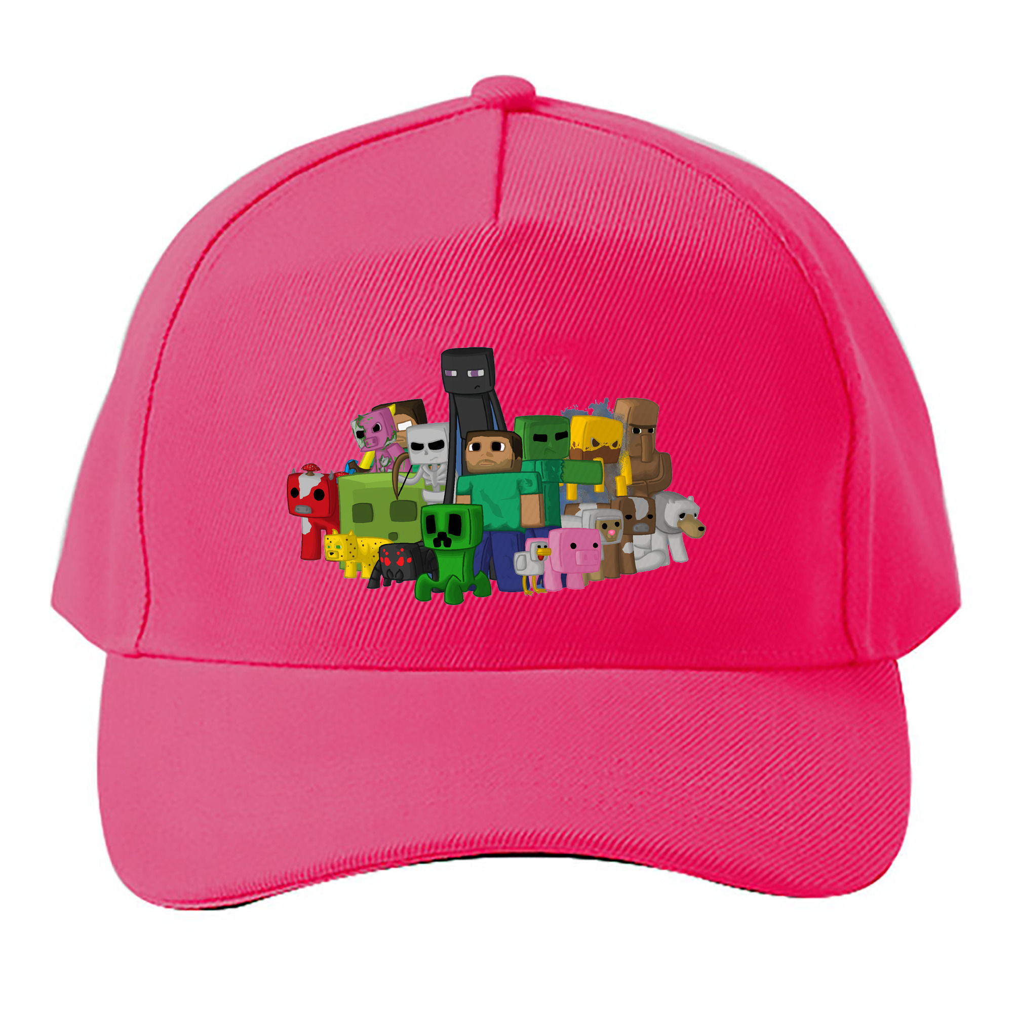 （画像用） マインクラフト ブロックの世界 Minecraft MC Block world ベースボールキャップ 綿100％ 男女兼用 帽子 スポーツ