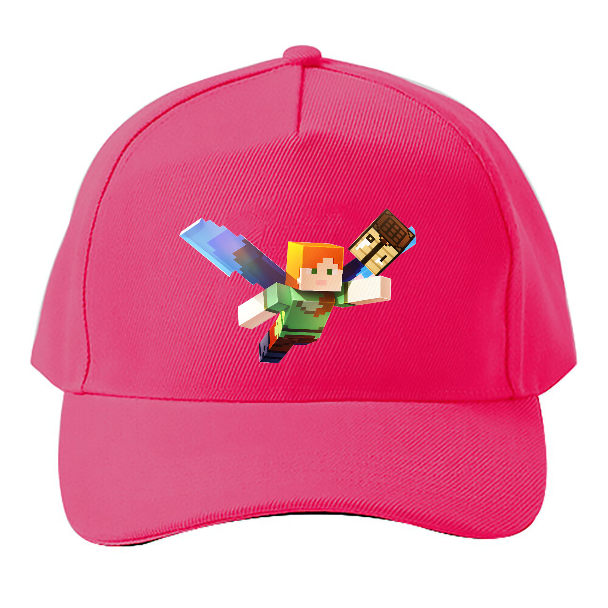 （画像用） マインクラフト ブロックの世界 Minecraft MC Block world ベースボールキャップ 綿100％ 男女兼用 帽子 スポーツ