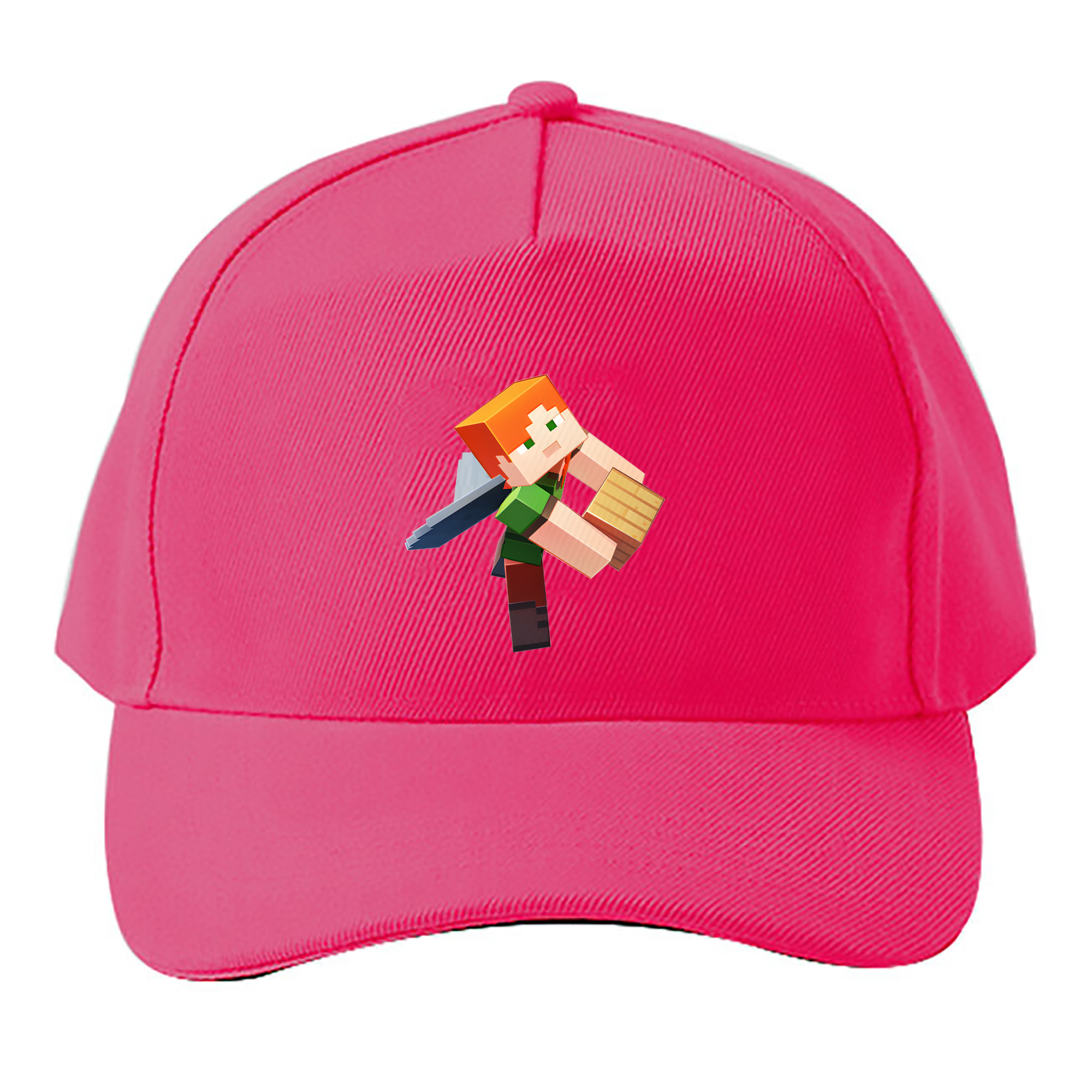 （画像用） マインクラフト ブロックの世界 Minecraft MC Block world ベースボールキャップ 綿100％ 男女兼用 帽子 スポーツ