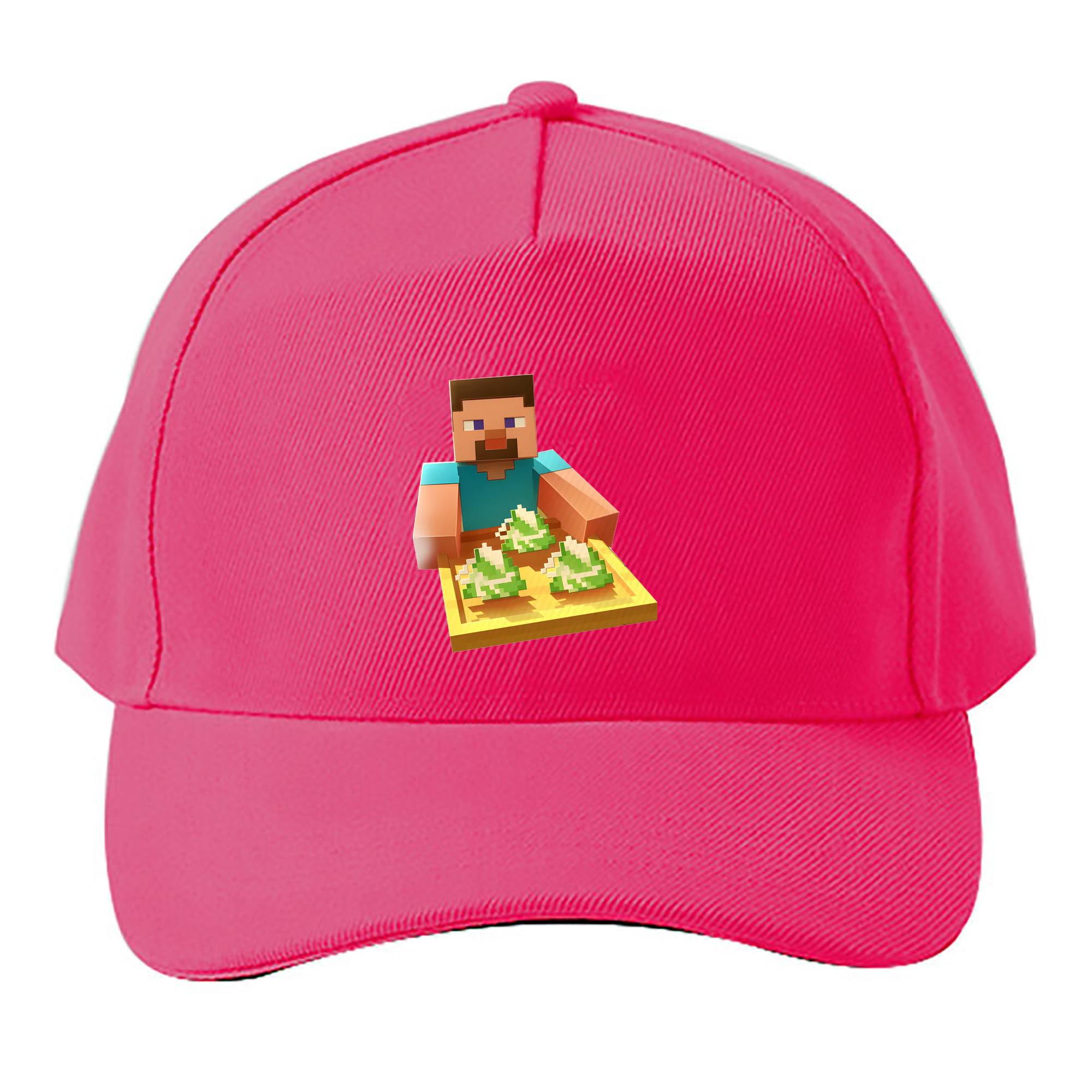 （画像用） マインクラフト ブロックの世界 Minecraft MC Block world ベースボールキャップ 綿100％ 男女兼用 帽子 スポーツ