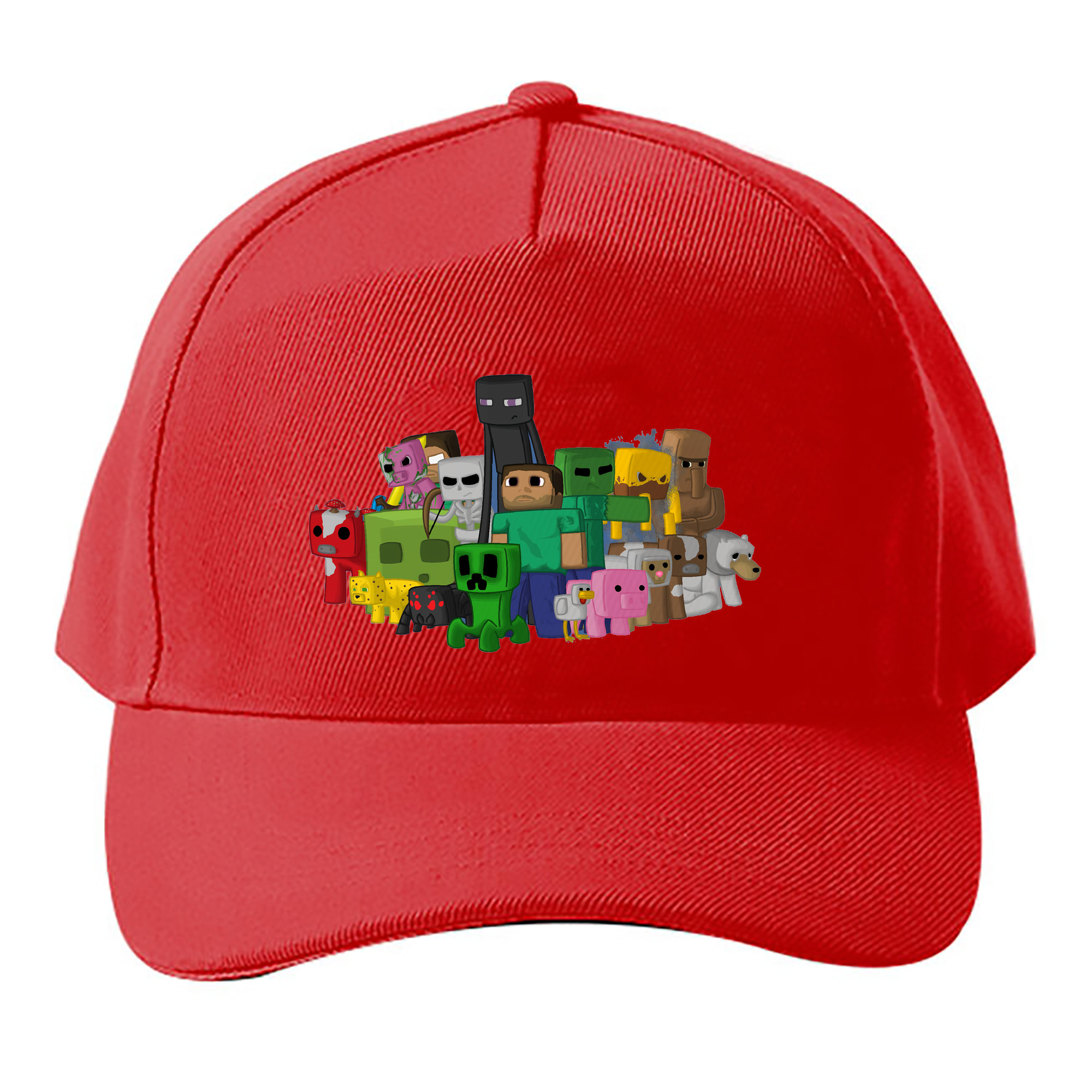 （画像用） マインクラフト ブロックの世界 Minecraft MC Block world ベースボールキャップ 綿100％ 男女兼用 帽子 スポーツ