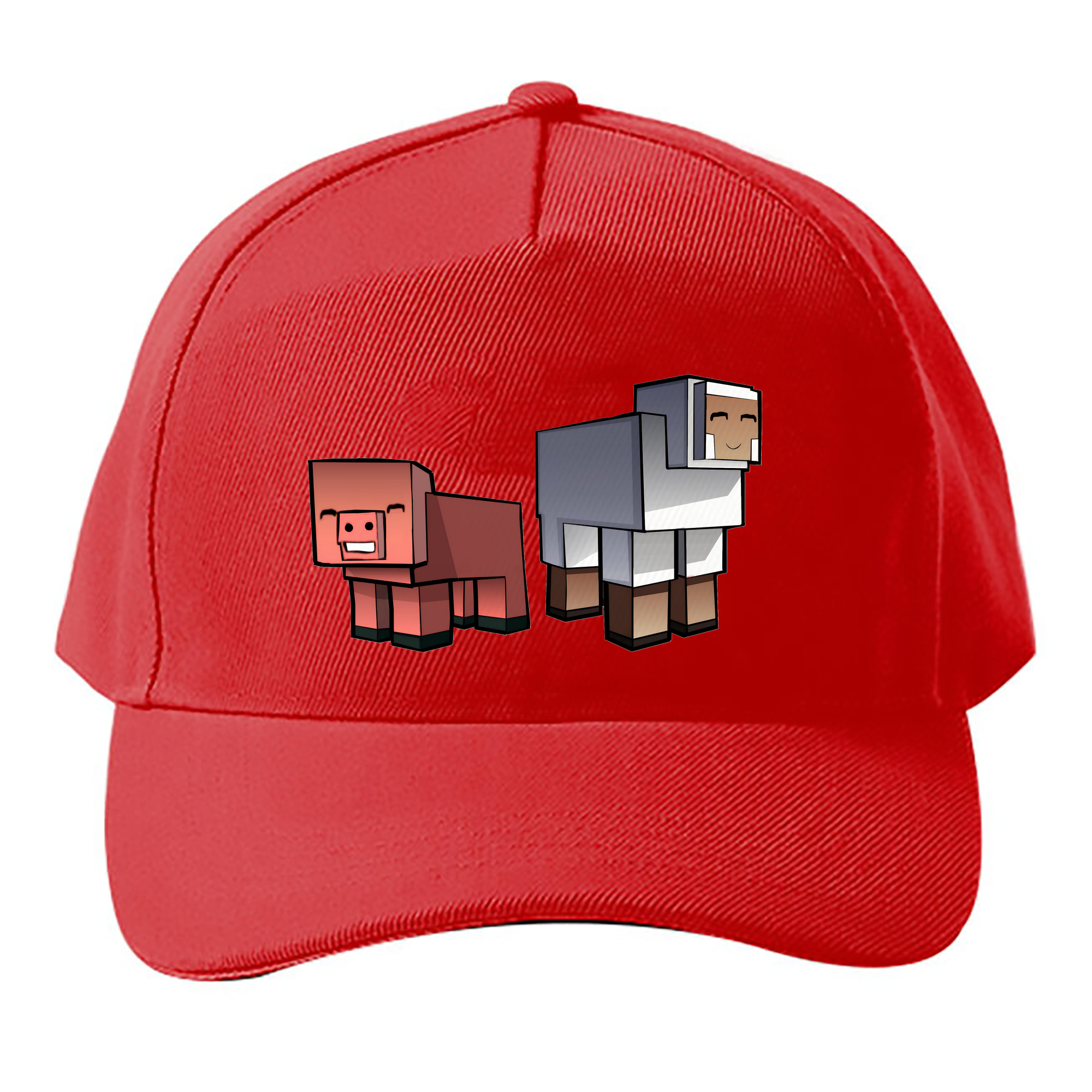 （画像用） マインクラフト ブロックの世界 Minecraft MC Block world ベースボールキャップ 綿100％ 男女兼用 帽子 スポーツ