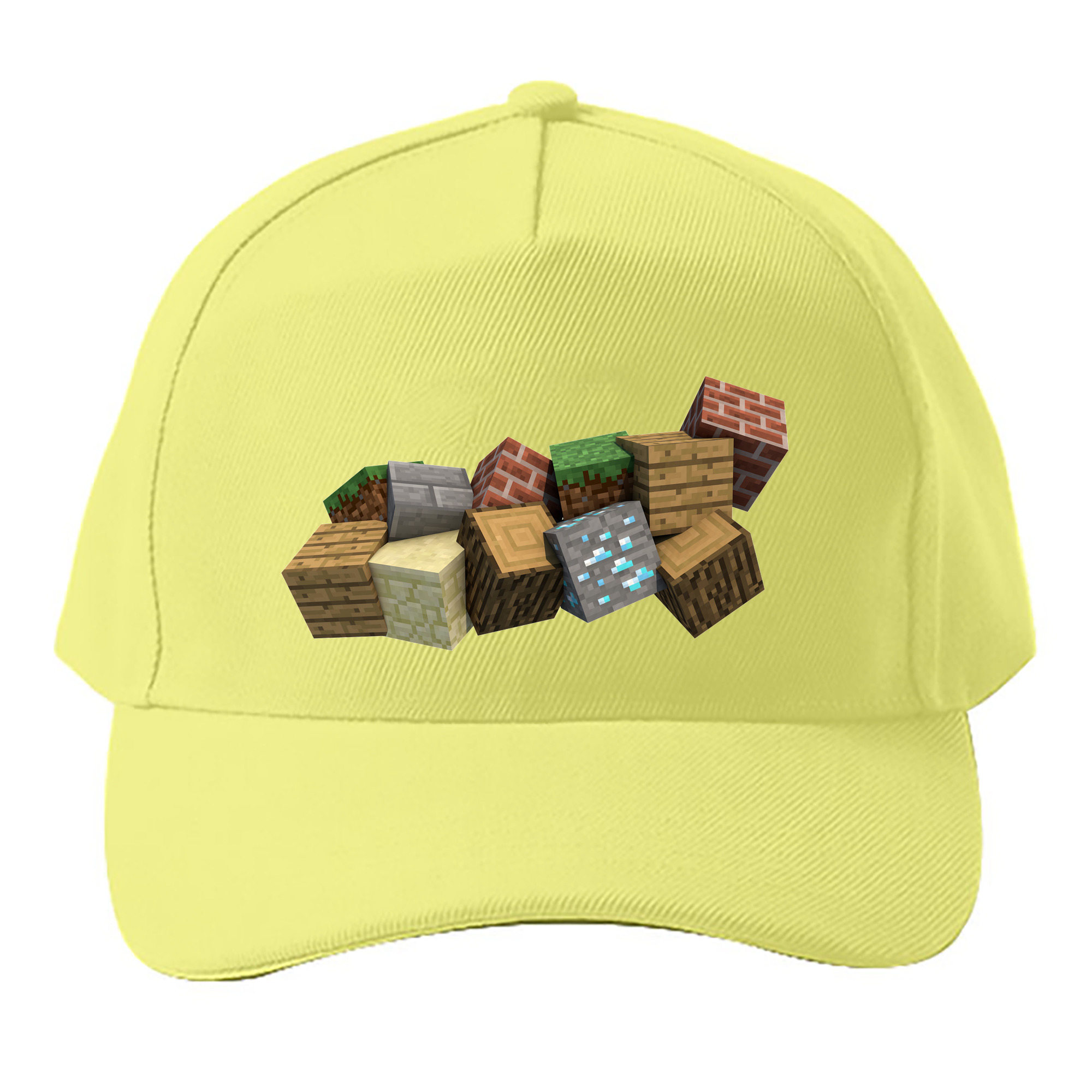 （画像用） マインクラフト ブロックの世界 Minecraft MC Block world ベースボールキャップ 綿100％ 男女兼用 帽子 スポーツ