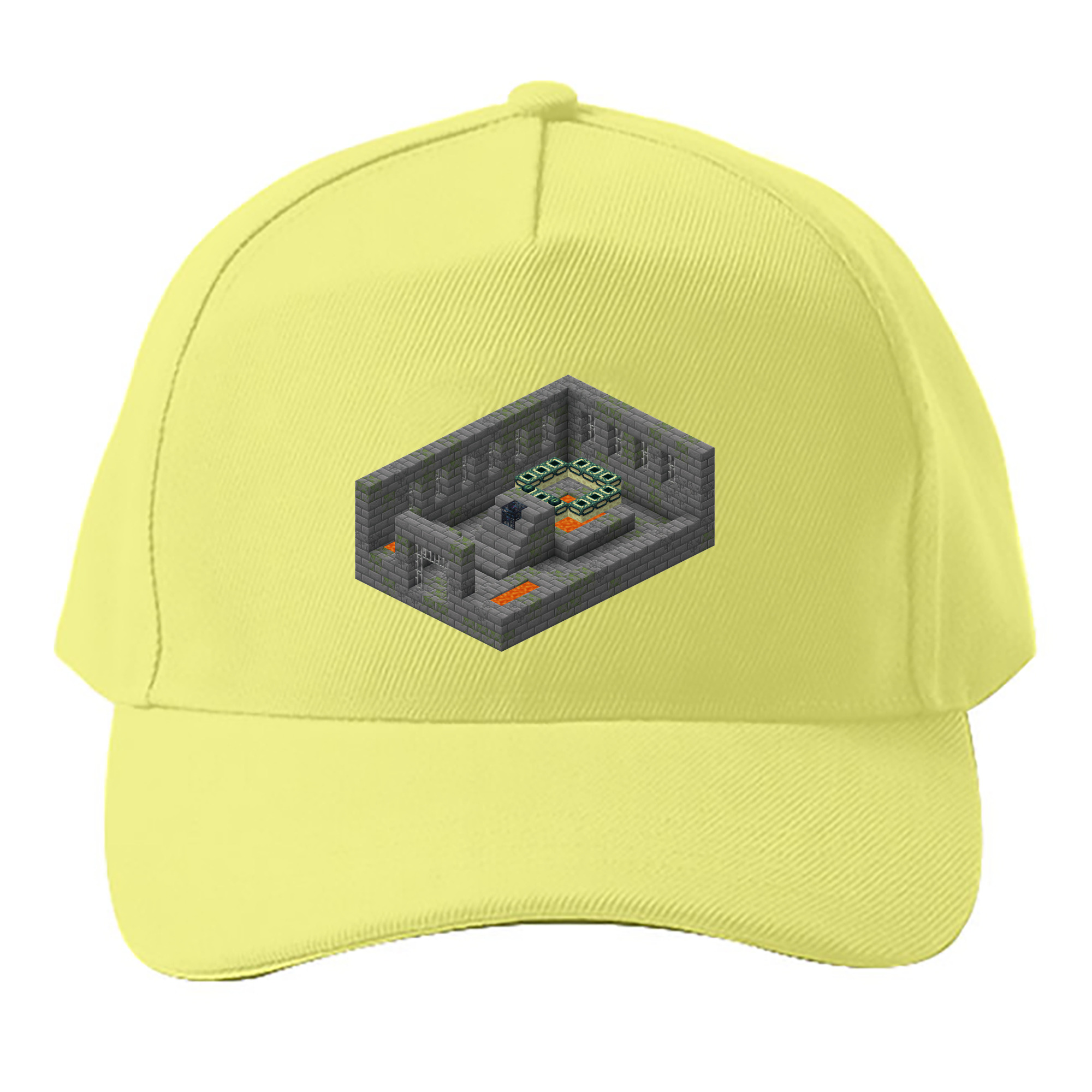 （画像用） マインクラフト ブロックの世界 Minecraft MC Block world ベースボールキャップ 綿100％ 男女兼用 帽子 スポーツ