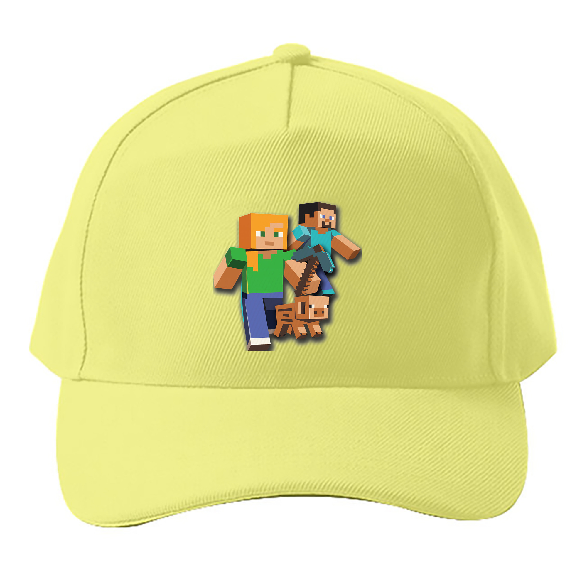 （画像用） マインクラフト ブロックの世界 Minecraft MC Block world ベースボールキャップ 綿100％ 男女兼用 帽子 スポーツ
