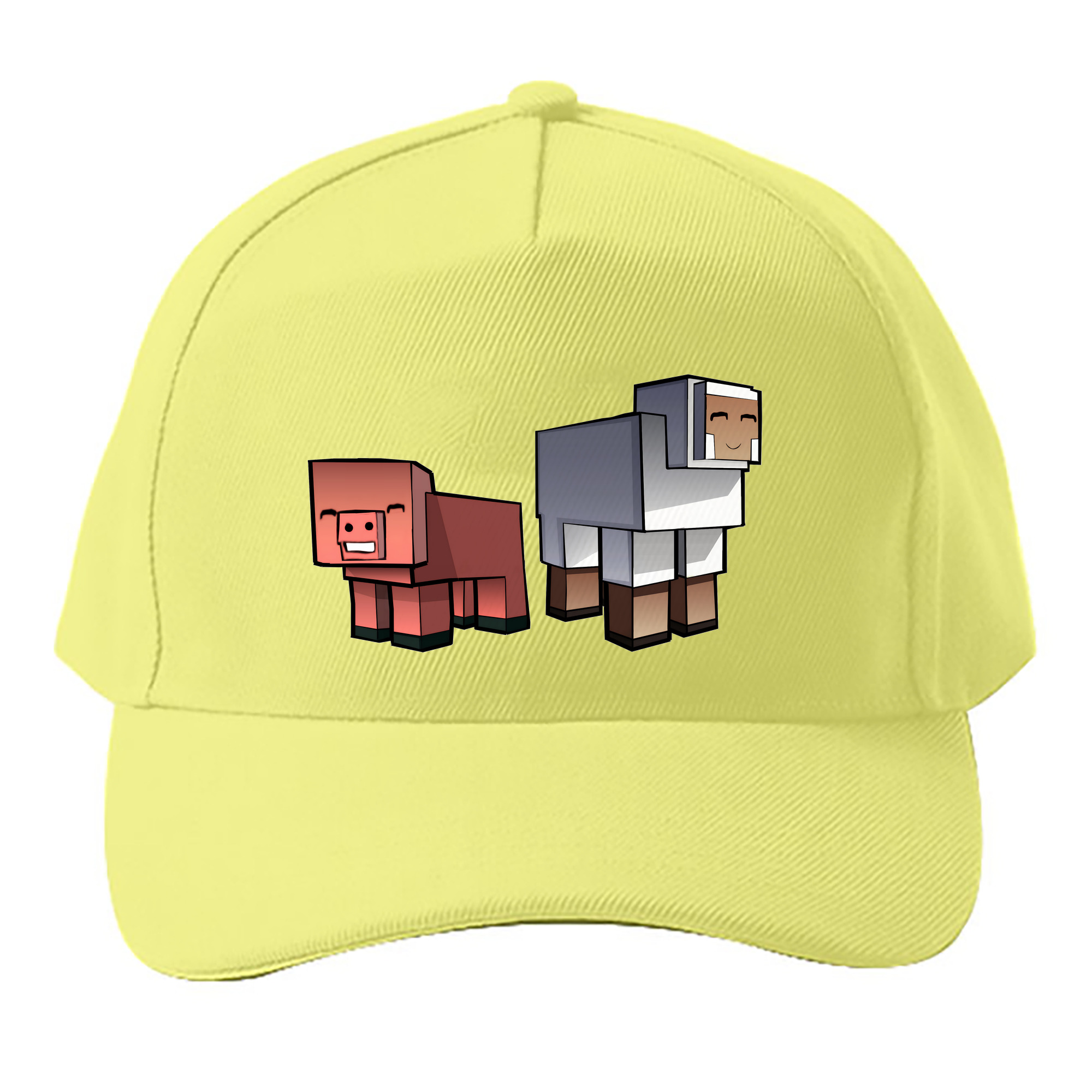 （画像用） マインクラフト ブロックの世界 Minecraft MC Block world ベースボールキャップ 綿100％ 男女兼用 帽子 スポーツ