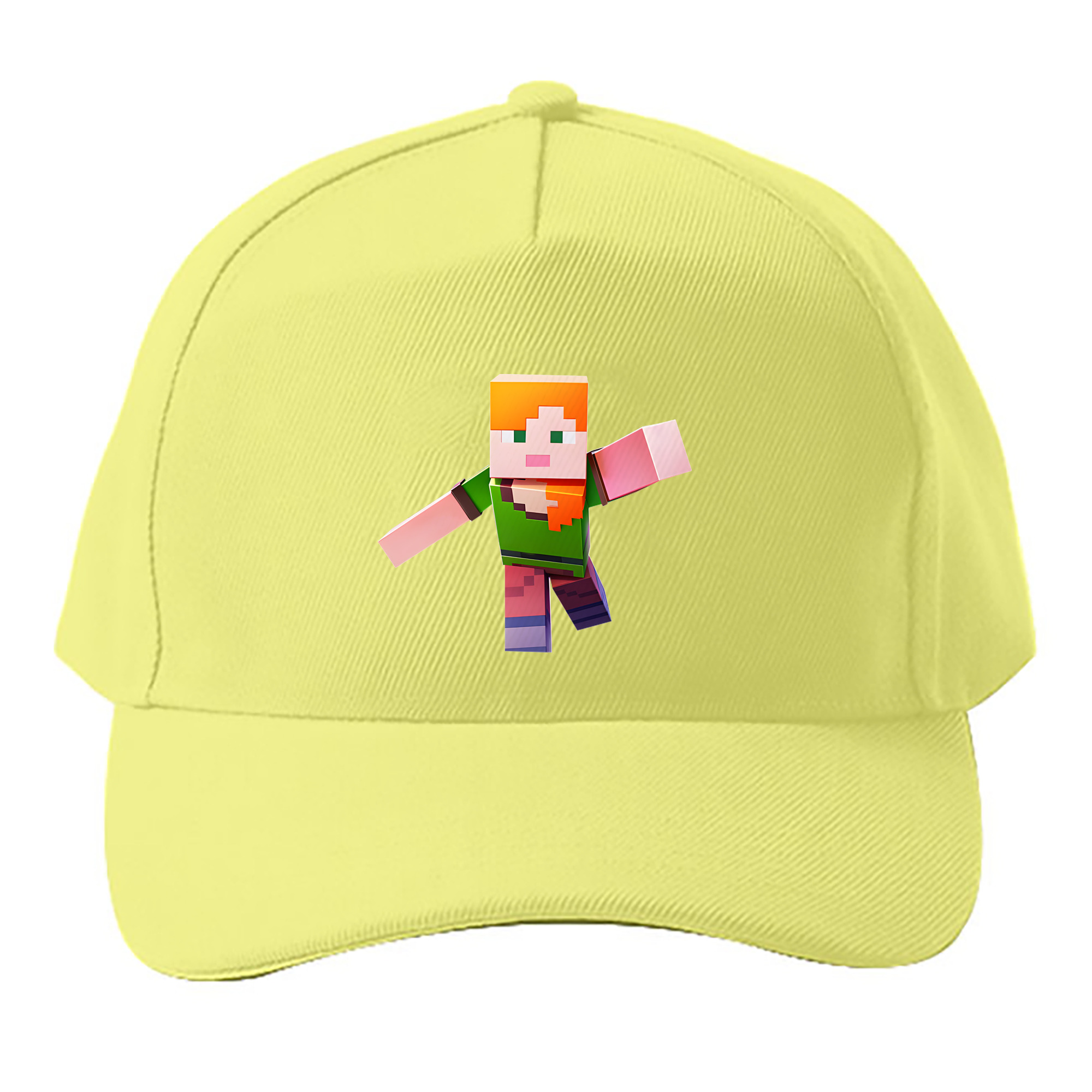 （画像用） マインクラフト ブロックの世界 Minecraft MC Block world ベースボールキャップ 綿100％ 男女兼用 帽子 スポーツ