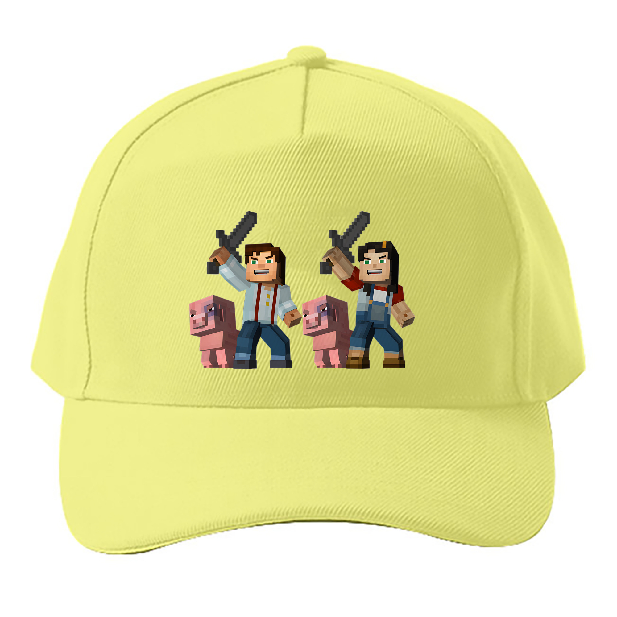 （画像用） マインクラフト ブロックの世界 Minecraft MC Block world ベースボールキャップ 綿100％ 男女兼用 帽子 スポーツ