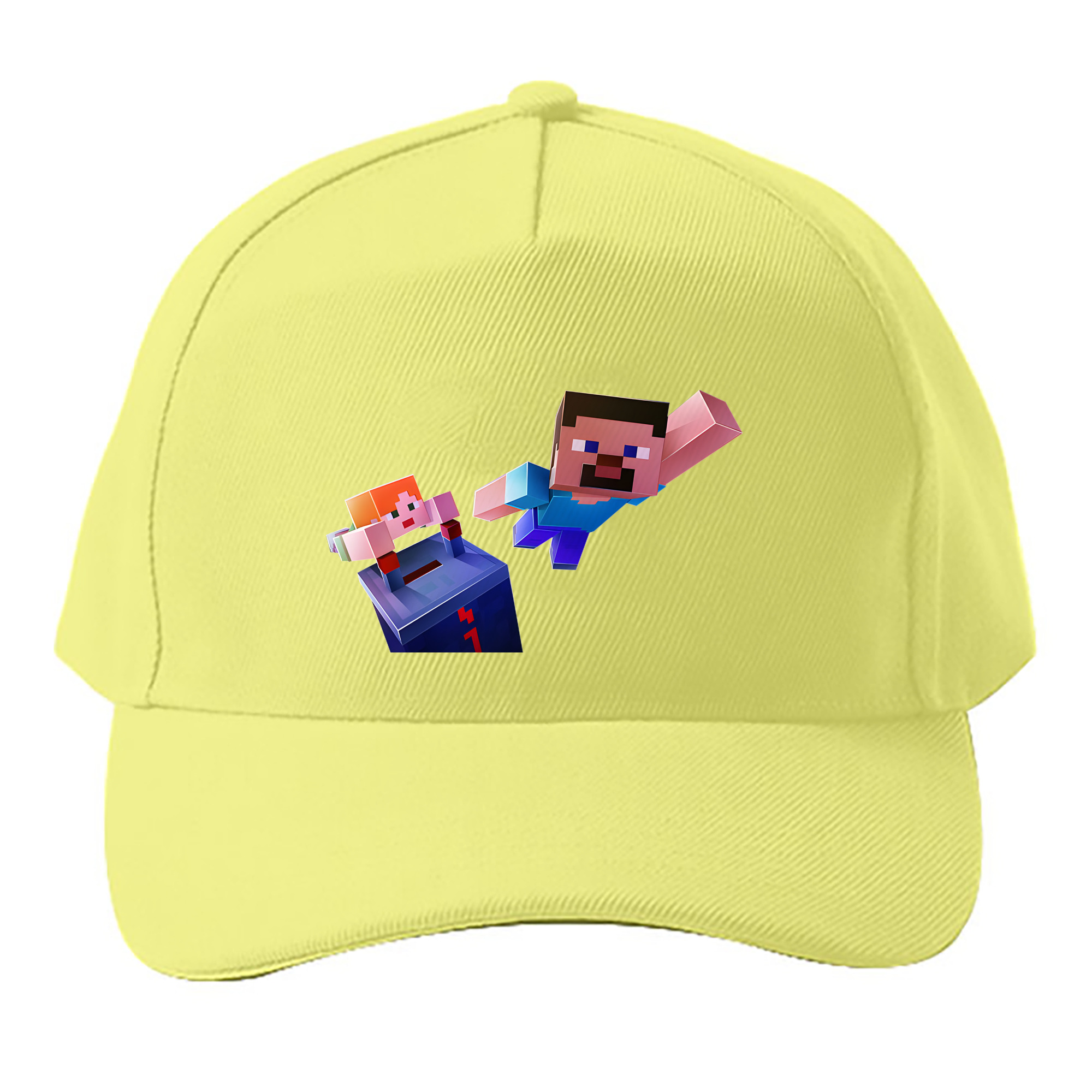 （画像用） マインクラフト ブロックの世界 Minecraft MC Block world ベースボールキャップ 綿100％ 男女兼用 帽子 スポーツ