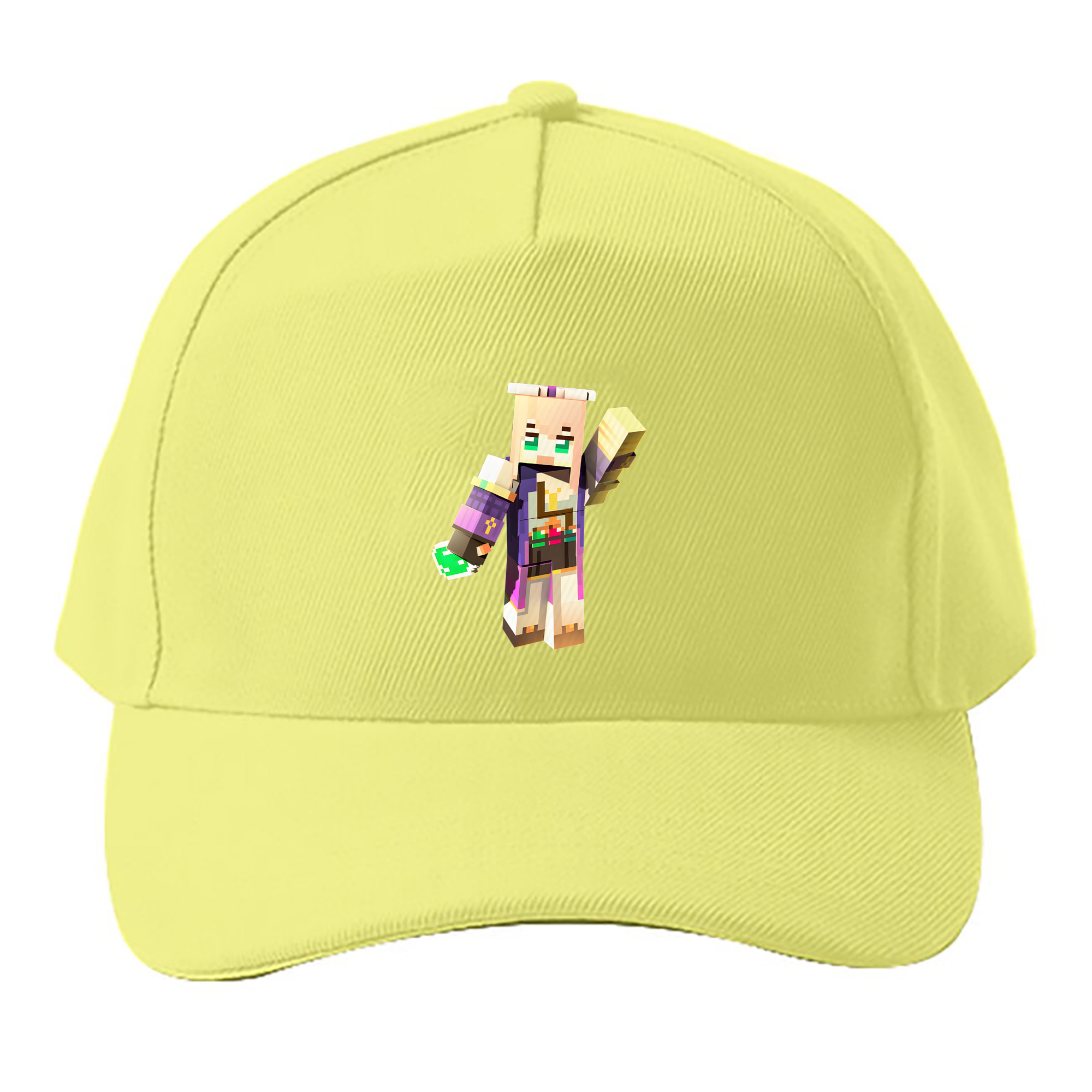 （画像用） マインクラフト ブロックの世界 Minecraft MC Block world ベースボールキャップ 綿100％ 男女兼用 帽子 スポーツ