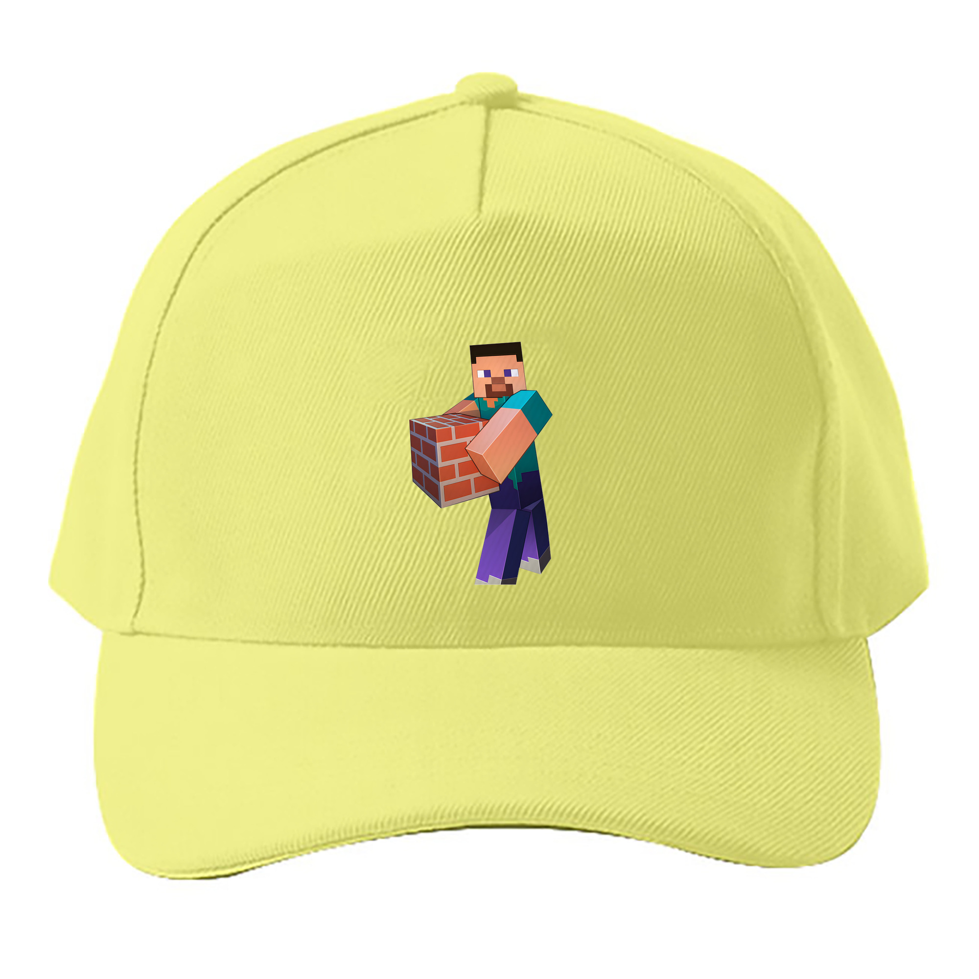 （画像用） マインクラフト ブロックの世界 Minecraft MC Block world ベースボールキャップ 綿100％ 男女兼用 帽子 スポーツ