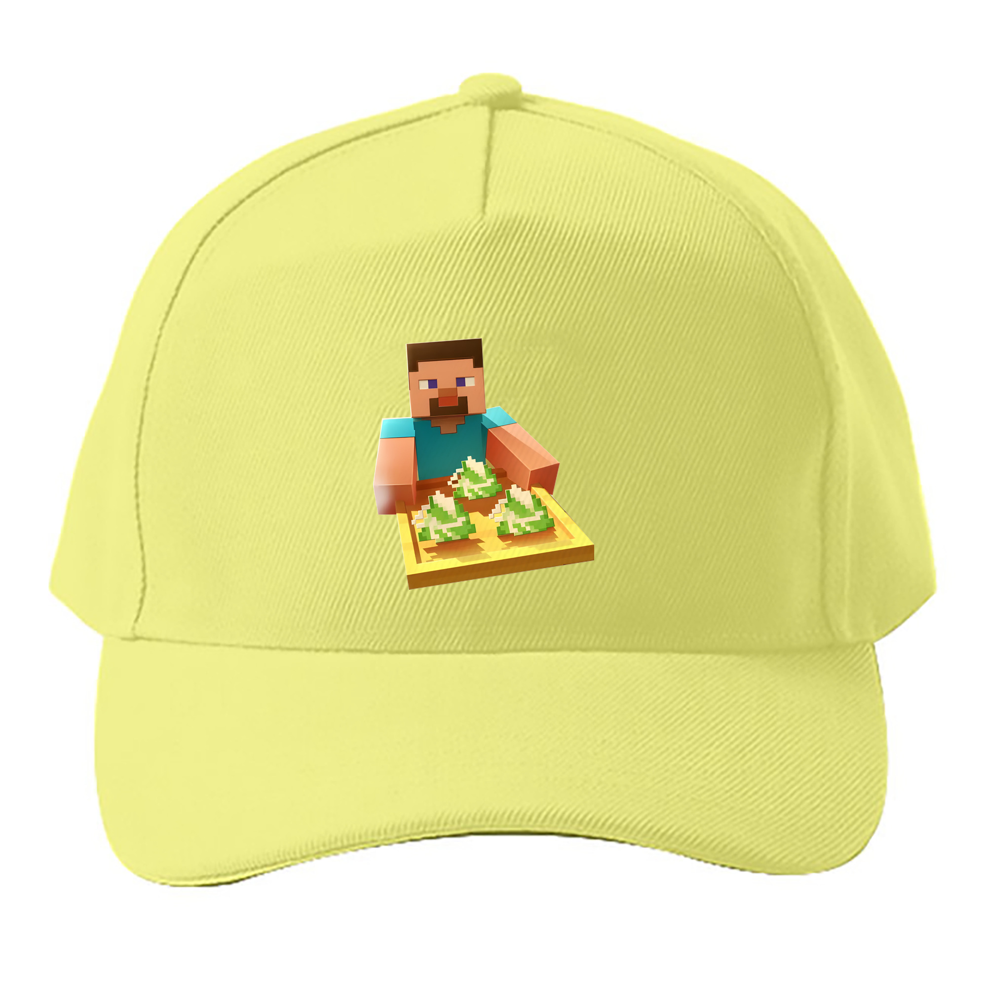 （画像用） マインクラフト ブロックの世界 Minecraft MC Block world ベースボールキャップ 綿100％ 男女兼用 帽子 スポーツ