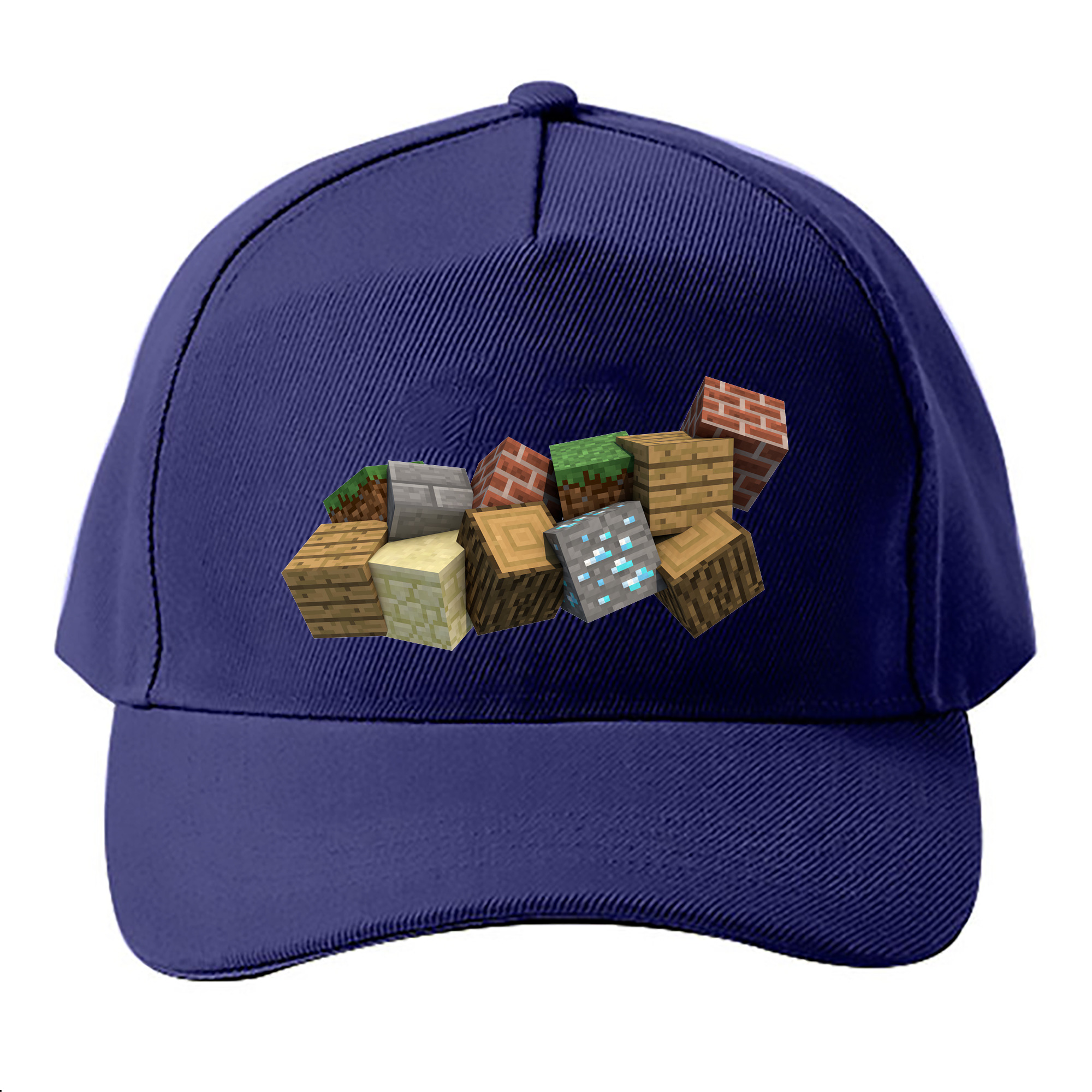 （画像用） マインクラフト ブロックの世界 Minecraft MC Block world ベースボールキャップ 綿100％ 男女兼用 帽子 スポーツ