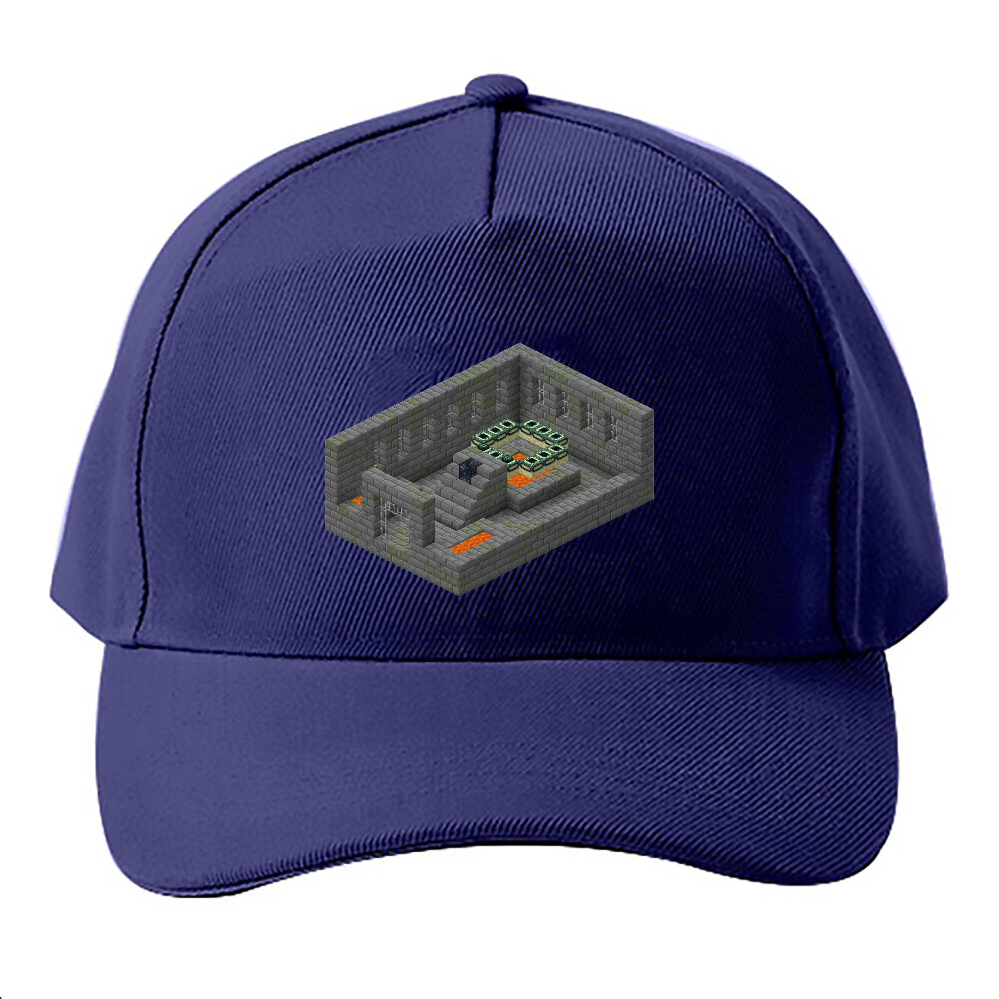 （画像用） マインクラフト ブロックの世界 Minecraft MC Block world ベースボールキャップ 綿100％ 男女兼用 帽子 スポーツ