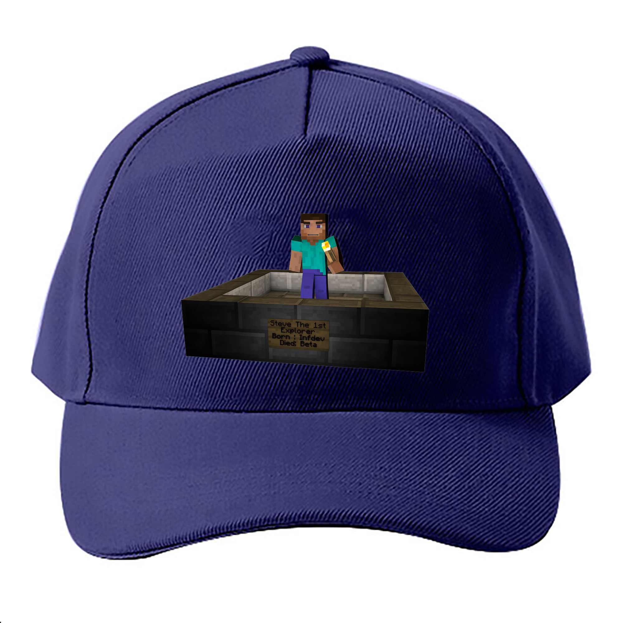 （画像用） マインクラフト ブロックの世界 Minecraft MC Block world ベースボールキャップ 綿100％ 男女兼用 帽子 スポーツ