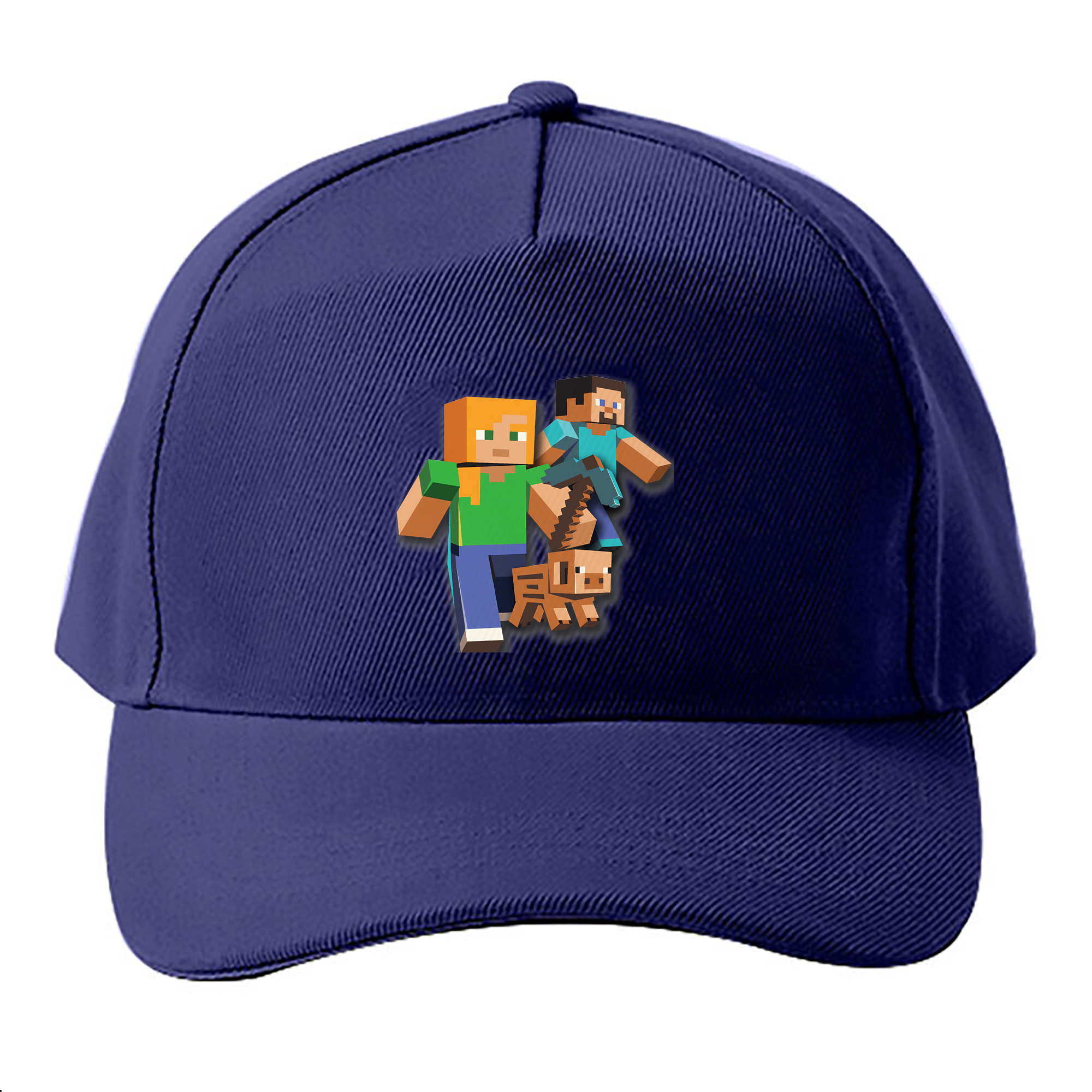 （画像用） マインクラフト ブロックの世界 Minecraft MC Block world ベースボールキャップ 綿100％ 男女兼用 帽子 スポーツ