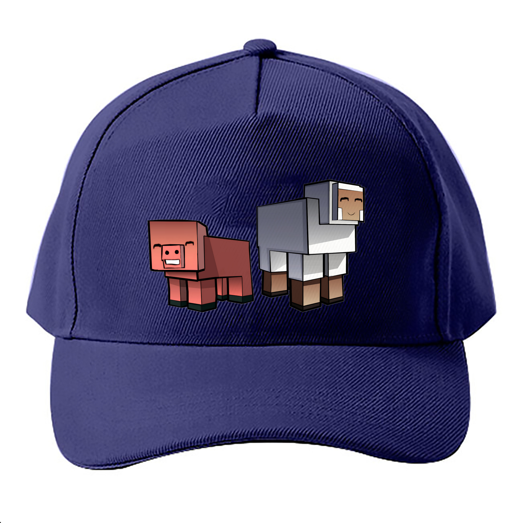 （画像用） マインクラフト ブロックの世界 Minecraft MC Block world ベースボールキャップ 綿100％ 男女兼用 帽子 スポーツ