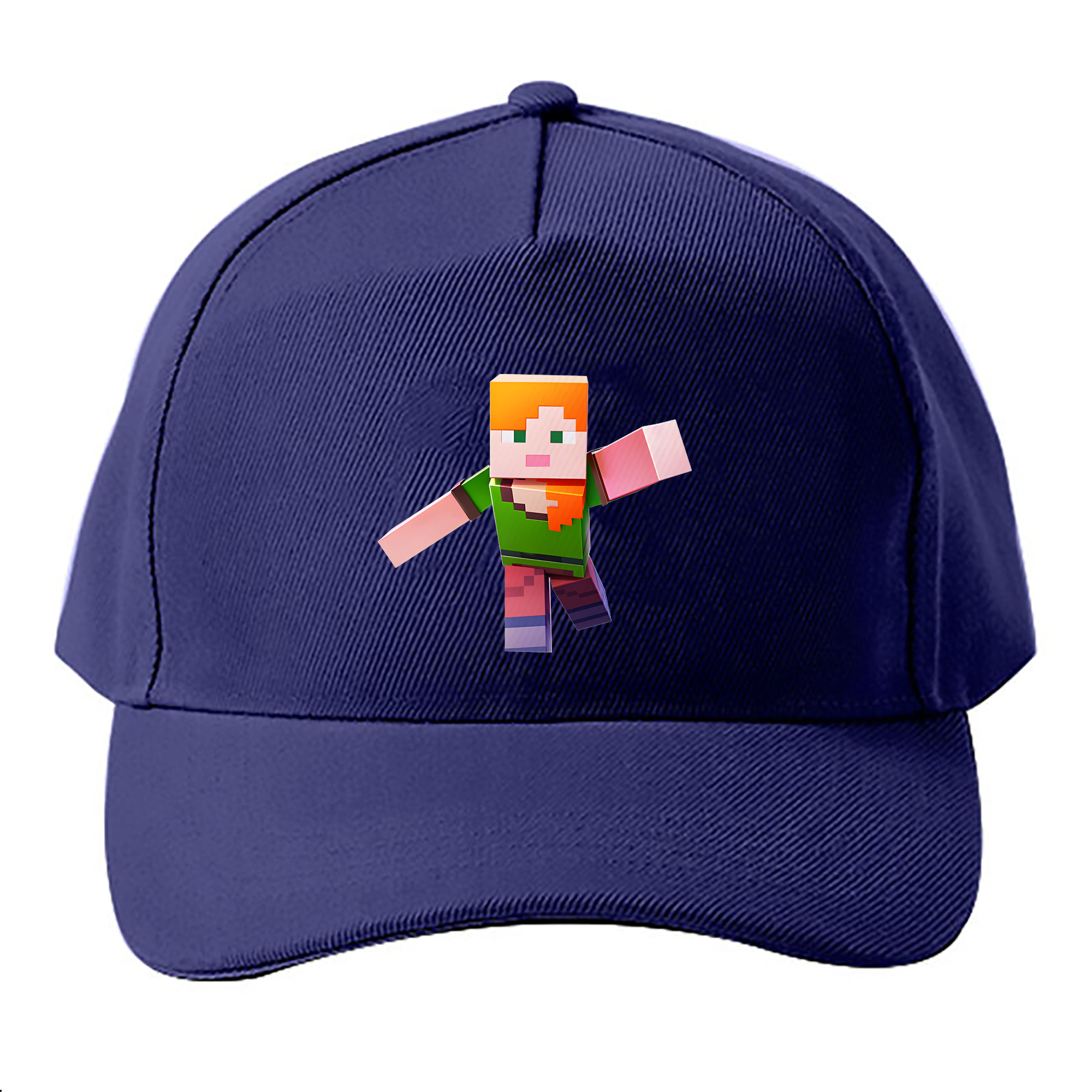 （画像用） マインクラフト ブロックの世界 Minecraft MC Block world ベースボールキャップ 綿100％ 男女兼用 帽子 スポーツ