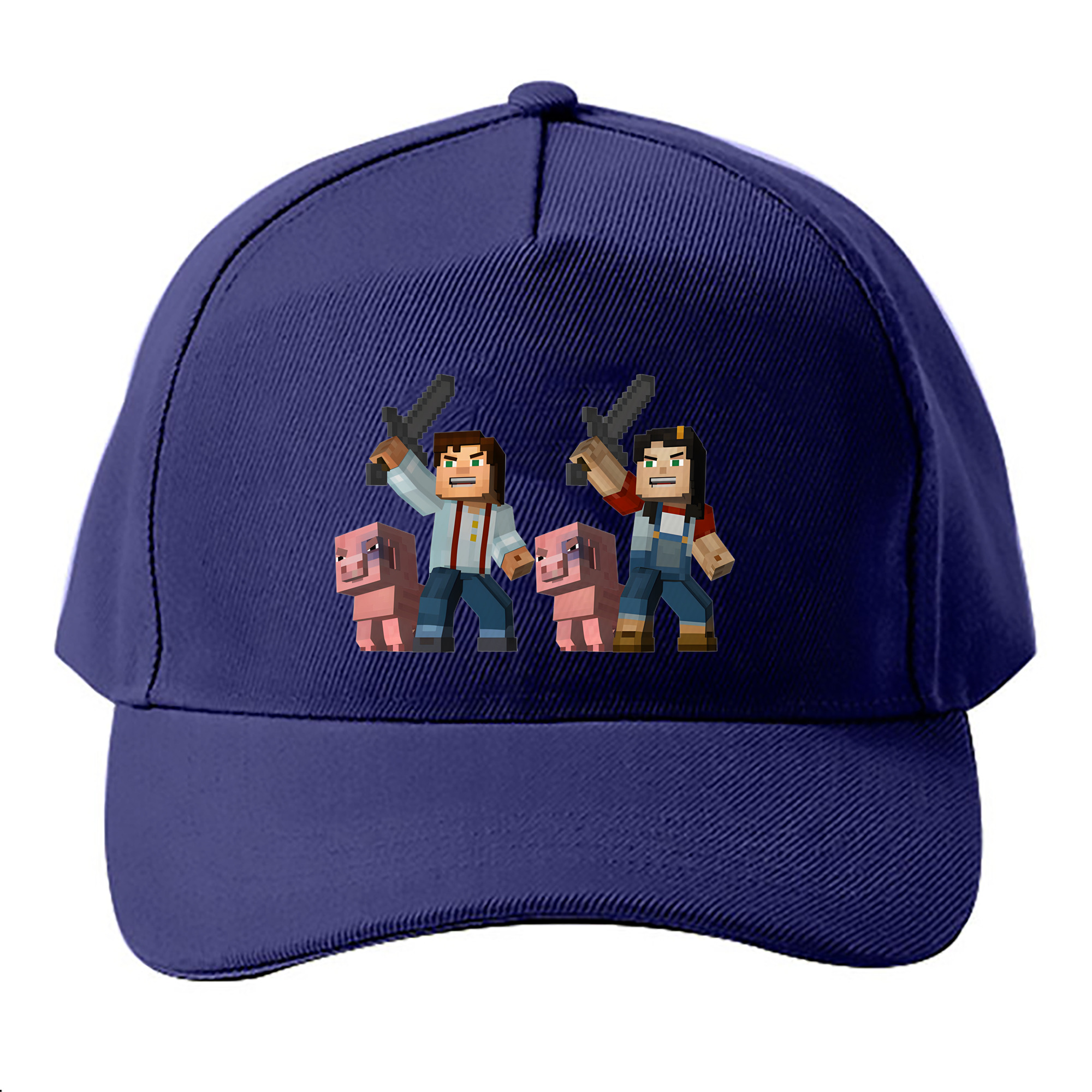 （画像用） マインクラフト ブロックの世界 Minecraft MC Block world ベースボールキャップ 綿100％ 男女兼用 帽子 スポーツ
