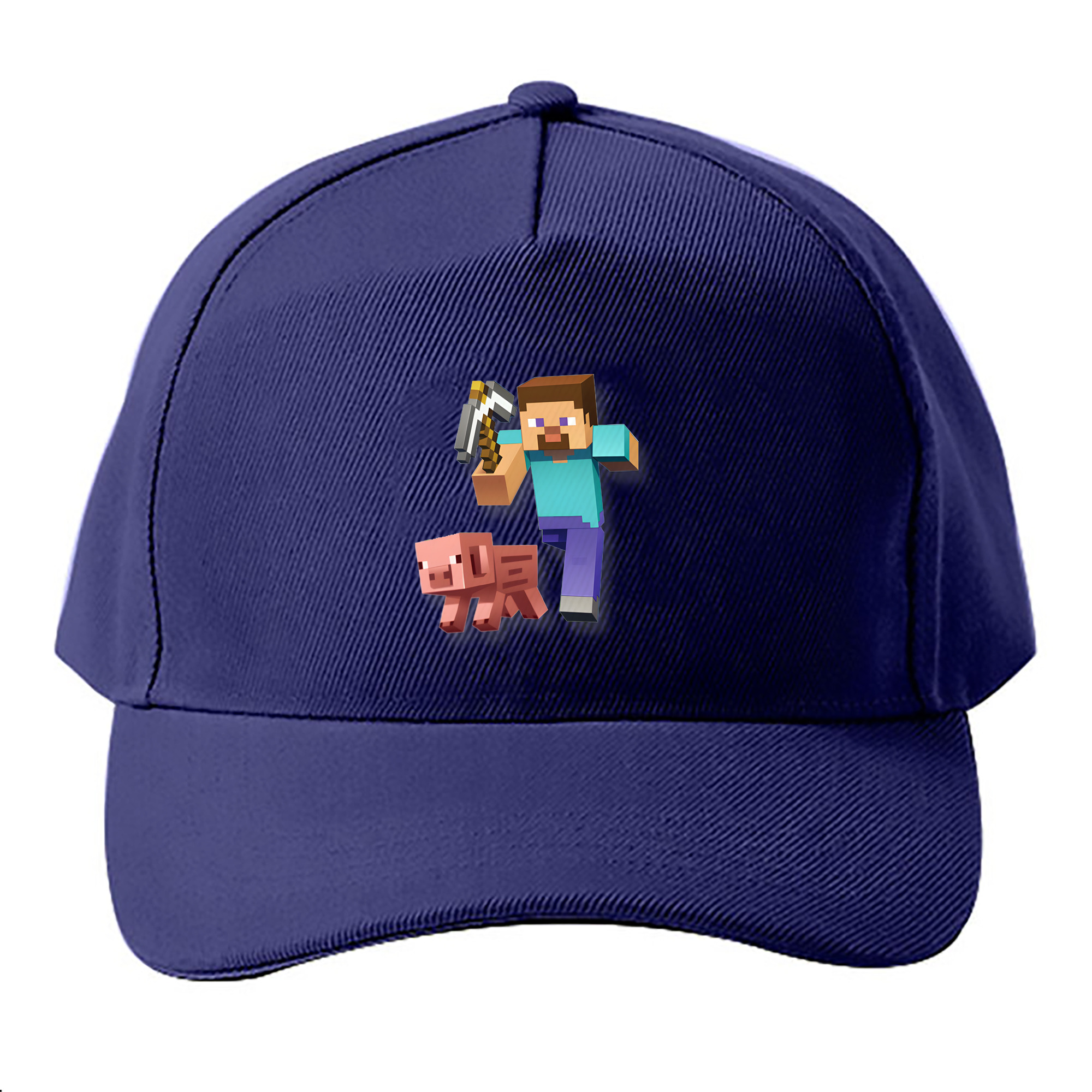 （画像用） マインクラフト ブロックの世界 Minecraft MC Block world ベースボールキャップ 綿100％ 男女兼用 帽子 スポーツ