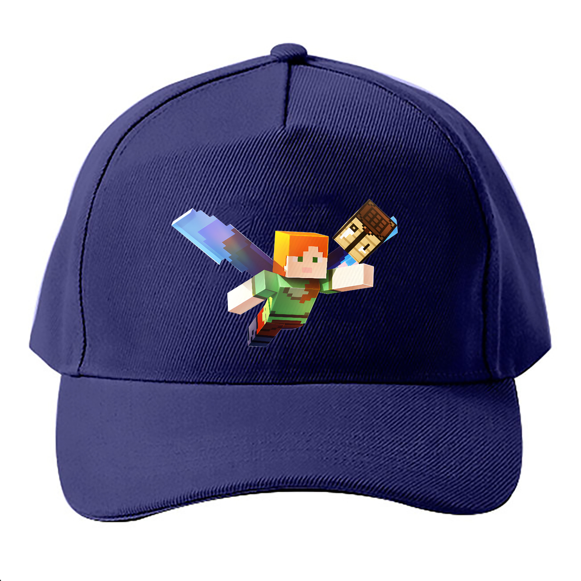 （画像用） マインクラフト ブロックの世界 Minecraft MC Block world ベースボールキャップ 綿100％ 男女兼用 帽子 スポーツ