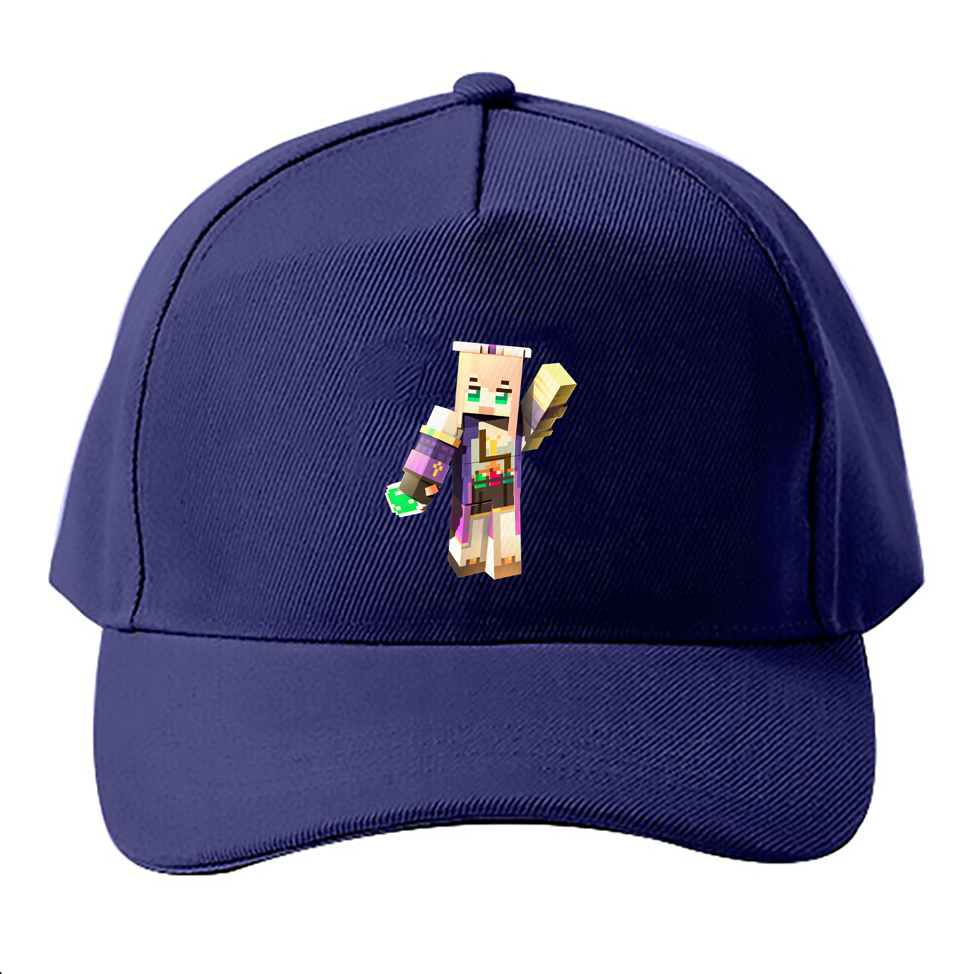 （画像用） マインクラフト ブロックの世界 Minecraft MC Block world ベースボールキャップ 綿100％ 男女兼用 帽子 スポーツ