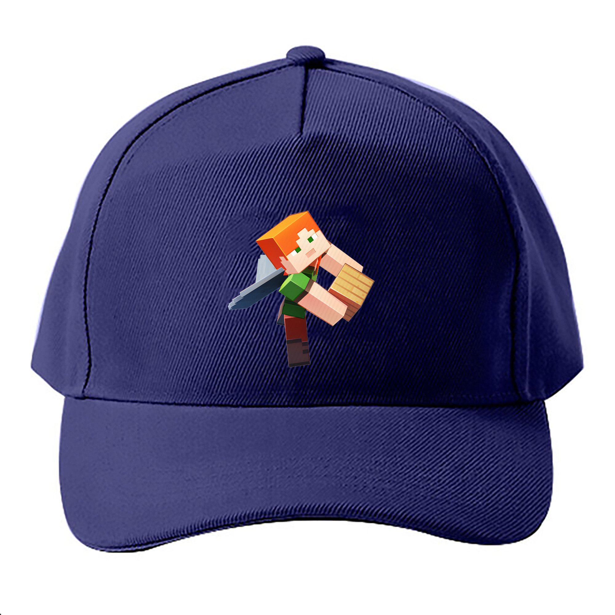 （画像用） マインクラフト ブロックの世界 Minecraft MC Block world ベースボールキャップ 綿100％ 男女兼用 帽子 スポーツ