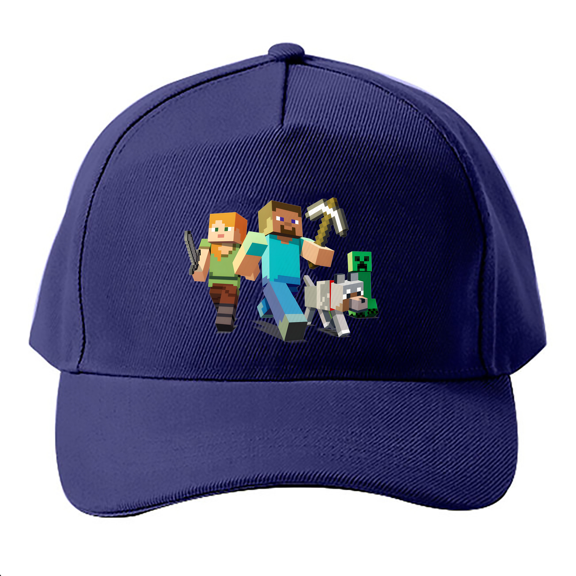（画像用） マインクラフト ブロックの世界 Minecraft MC Block world ベースボールキャップ 綿100％ 男女兼用 帽子 スポーツ