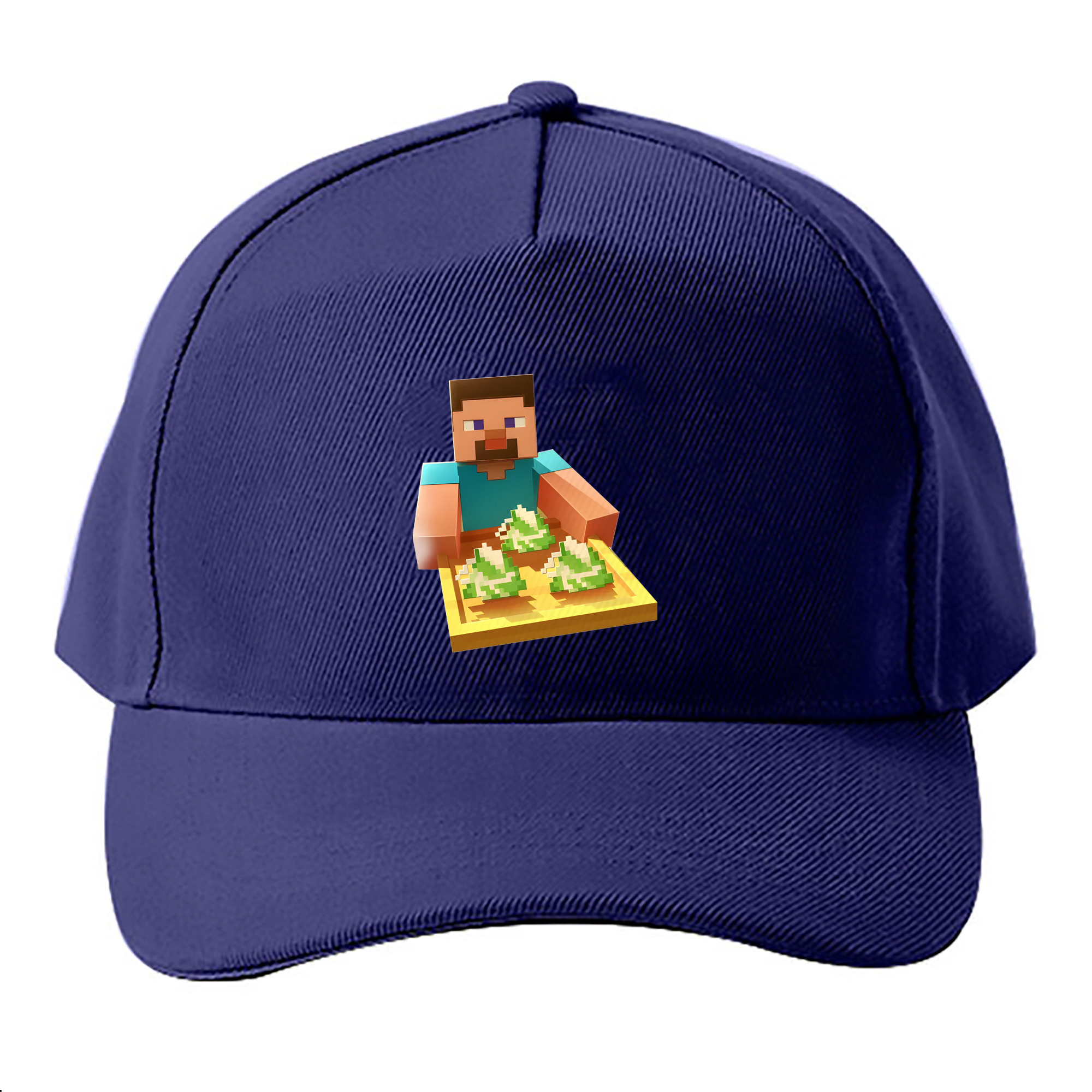 （画像用） マインクラフト ブロックの世界 Minecraft MC Block world ベースボールキャップ 綿100％ 男女兼用 帽子 スポーツ