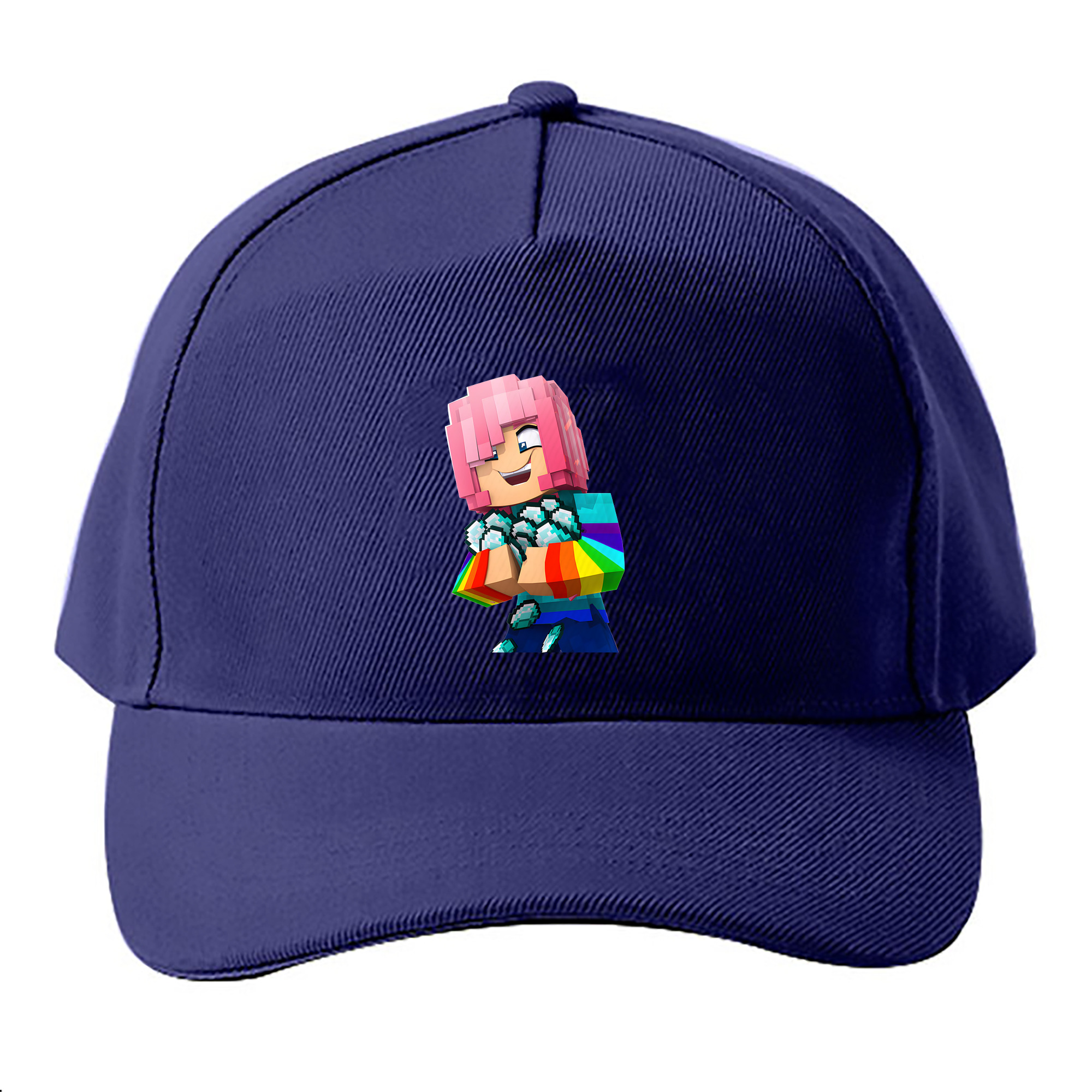 （画像用） マインクラフト ブロックの世界 Minecraft MC Block world ベースボールキャップ 綿100％ 男女兼用 帽子 スポーツ