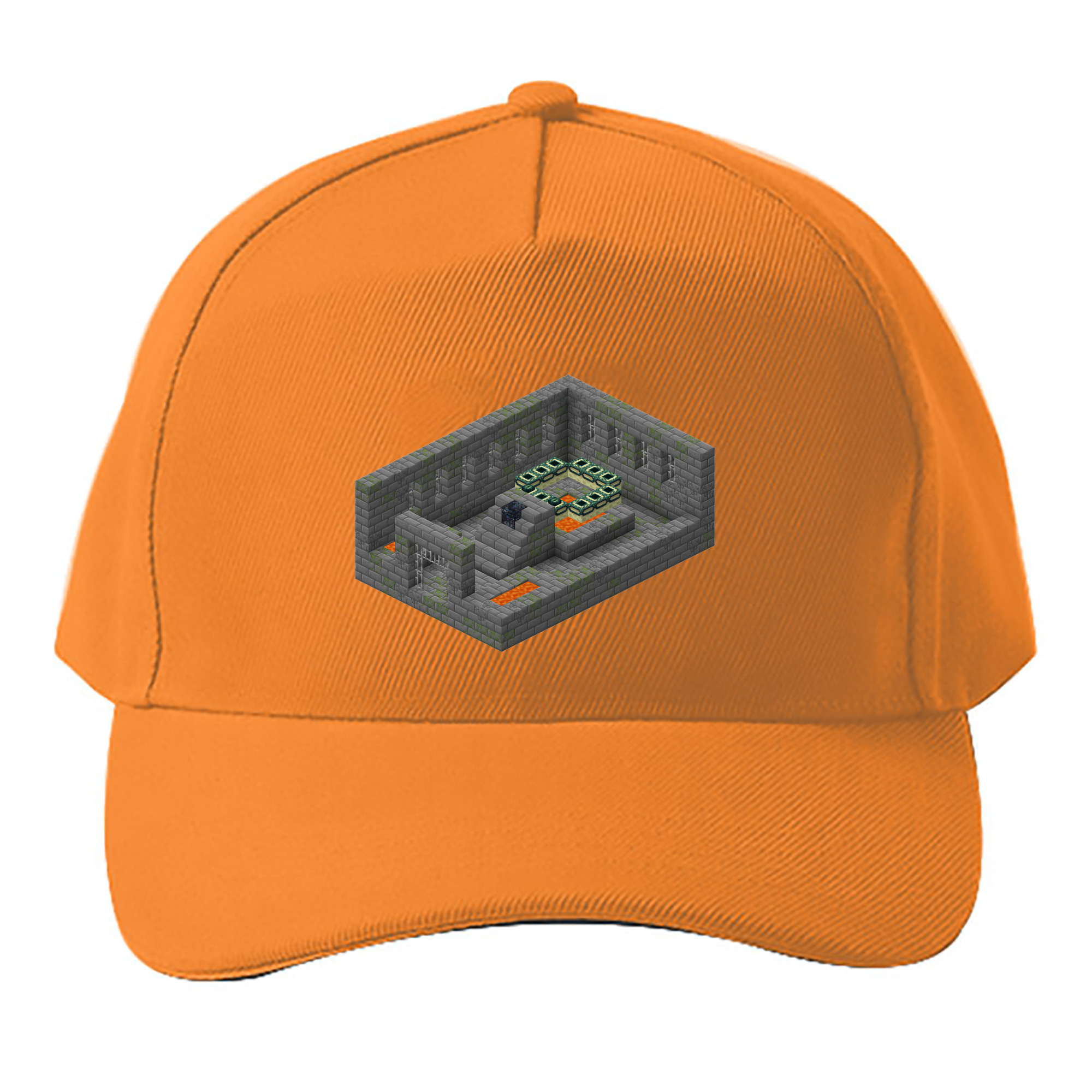 （画像用） マインクラフト ブロックの世界 Minecraft MC Block world ベースボールキャップ 綿100％ 男女兼用 帽子 スポーツ