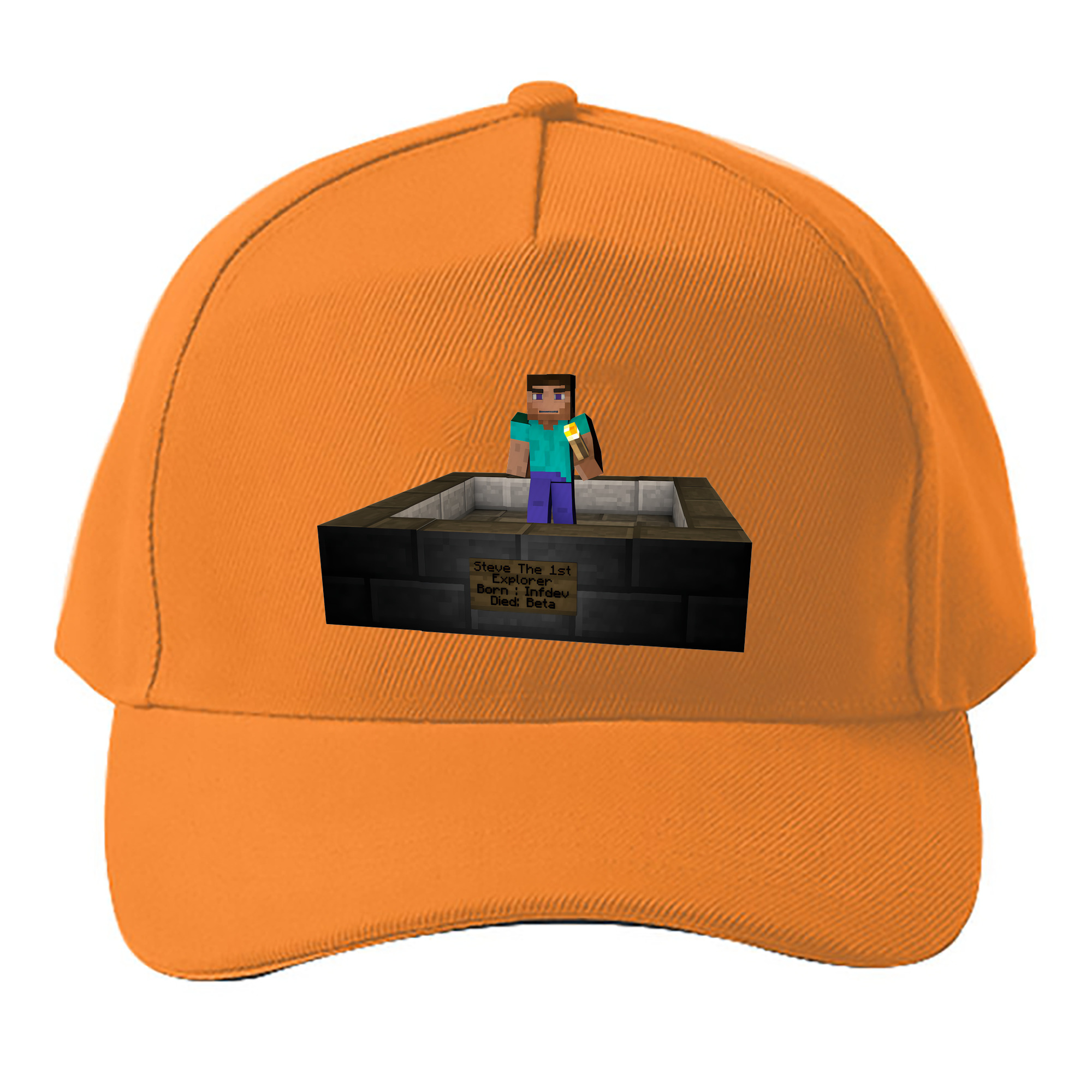 （画像用） マインクラフト ブロックの世界 Minecraft MC Block world ベースボールキャップ 綿100％ 男女兼用 帽子 スポーツ