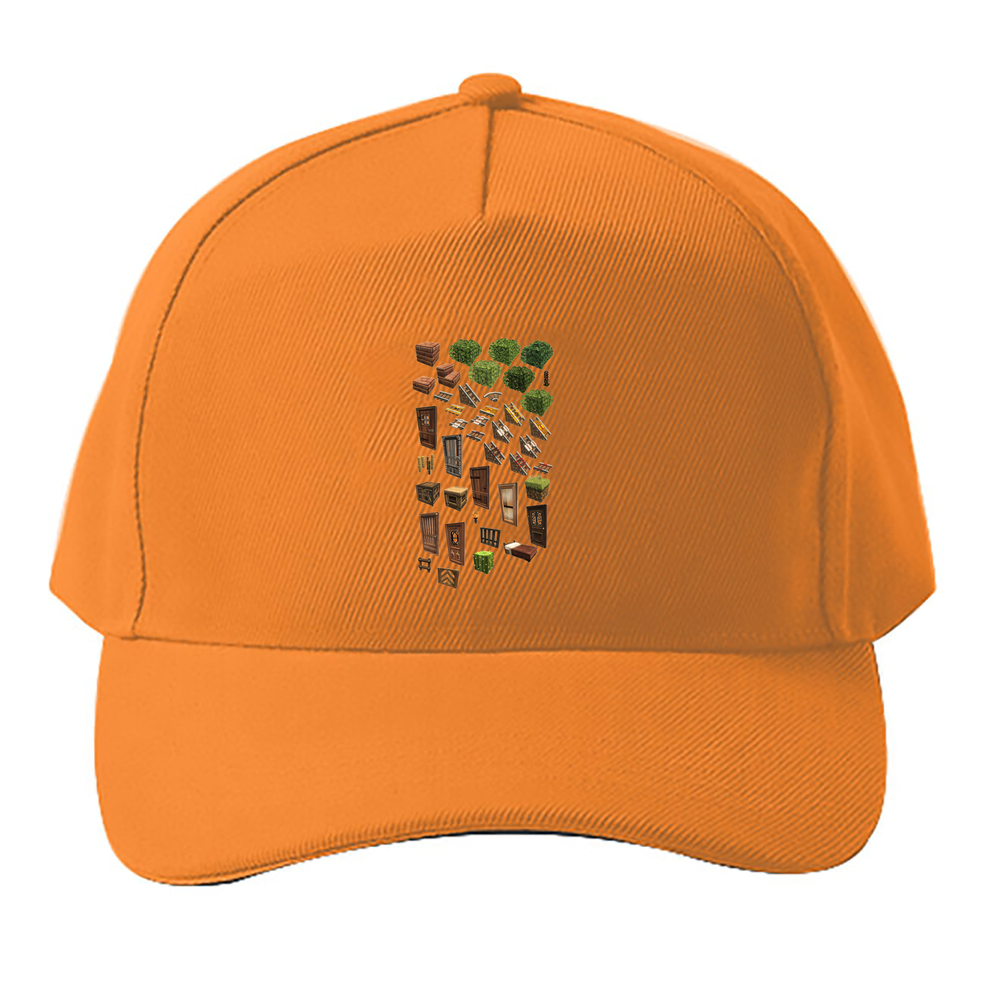 （画像用） マインクラフト ブロックの世界 Minecraft MC Block world ベースボールキャップ 綿100％ 男女兼用 帽子 スポーツ