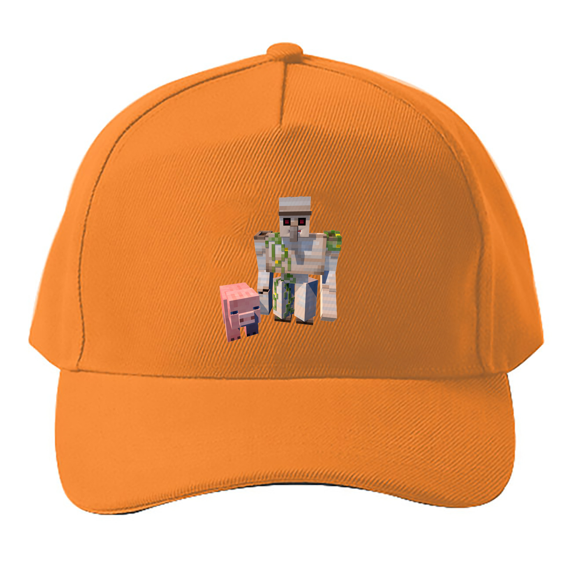（画像用） マインクラフト ブロックの世界 Minecraft MC Block world ベースボールキャップ 綿100％ 男女兼用 帽子 スポーツ