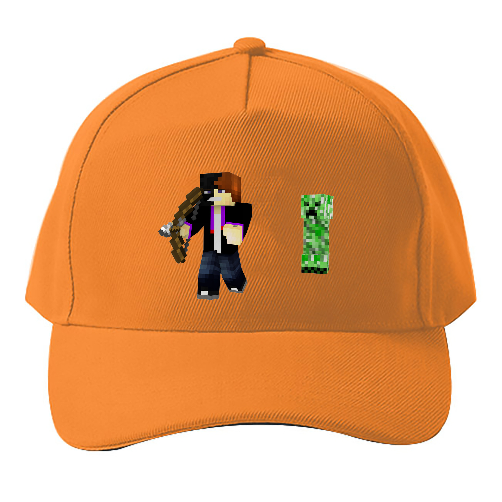 （画像用） マインクラフト ブロックの世界 Minecraft MC Block world ベースボールキャップ 綿100％ 男女兼用 帽子 スポーツ