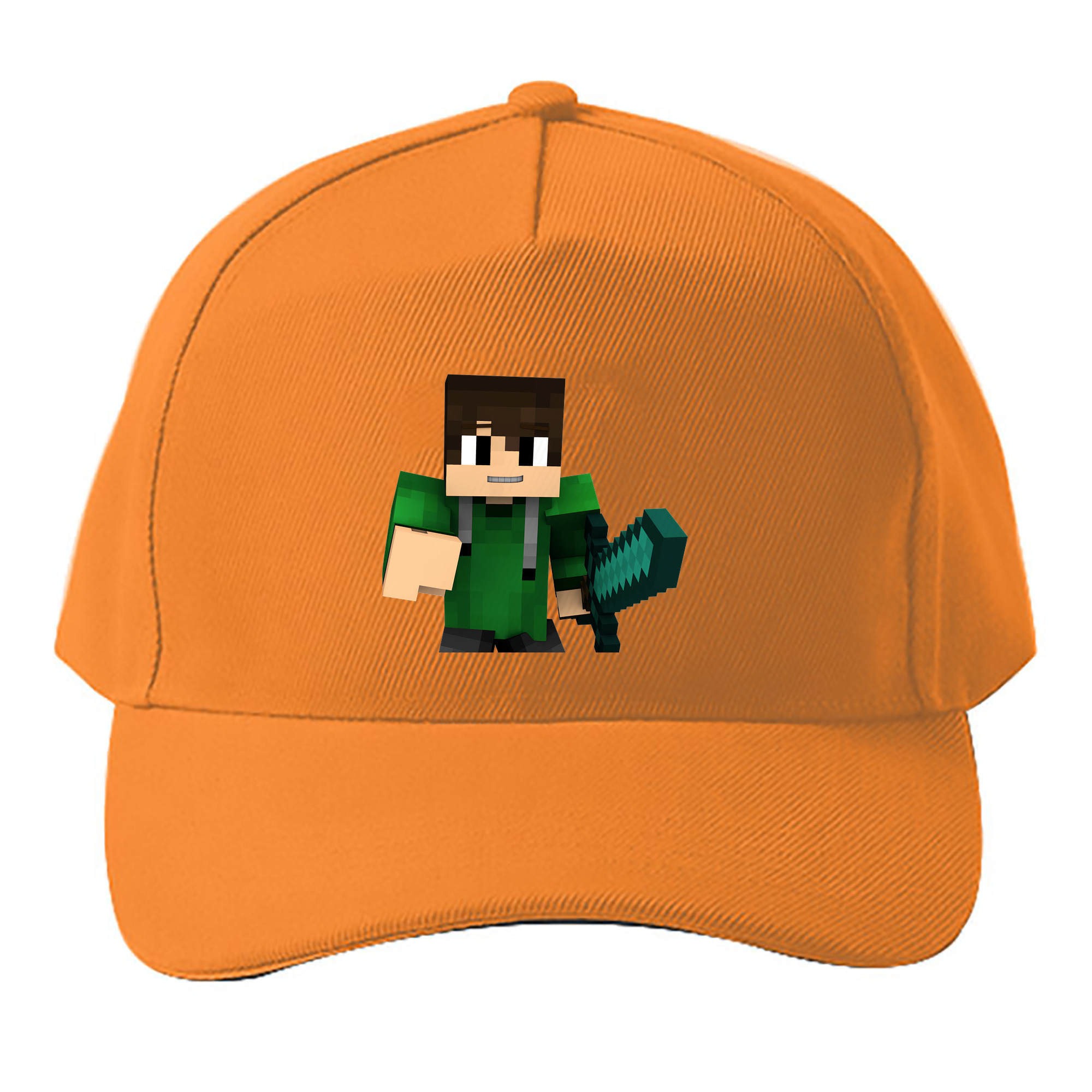 （画像用） マインクラフト ブロックの世界 Minecraft MC Block world ベースボールキャップ 綿100％ 男女兼用 帽子 スポーツ