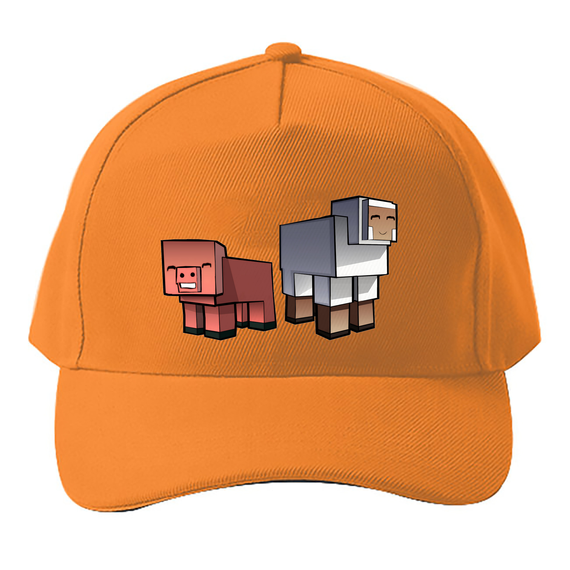 （画像用） マインクラフト ブロックの世界 Minecraft MC Block world ベースボールキャップ 綿100％ 男女兼用 帽子 スポーツ